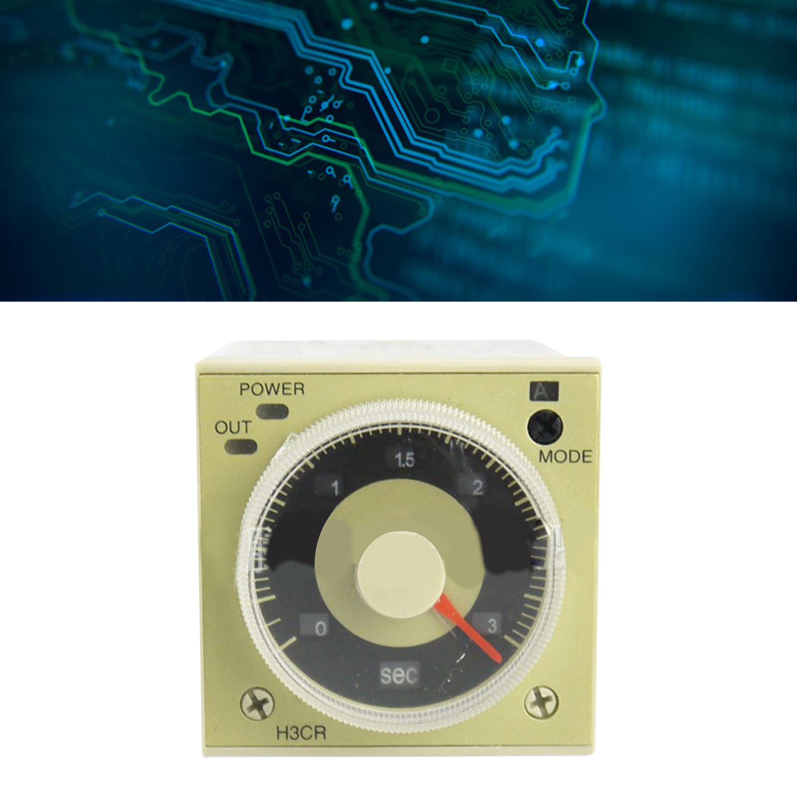 H3cr A8 Drehverzögerungsrelais, Zeitschaltuhr Für Automatische Steuerschaltungen, Ac100-240v Stromversorgung