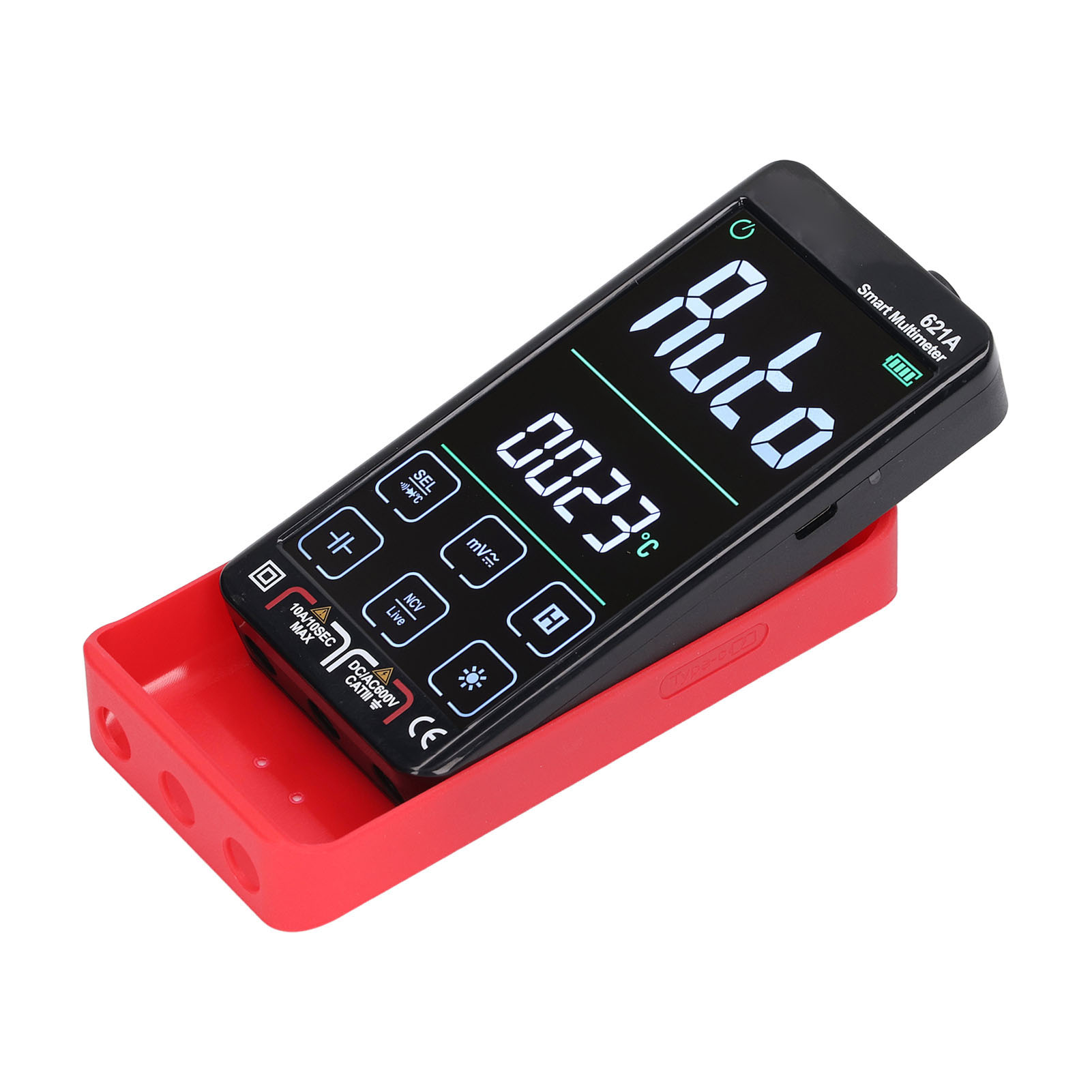 Wiederaufladbares, Intelligentes Digitalmultimeter Mit Touchscreen, Großem, Hochpräzisem Display Und Automatischem Roten Feuertester