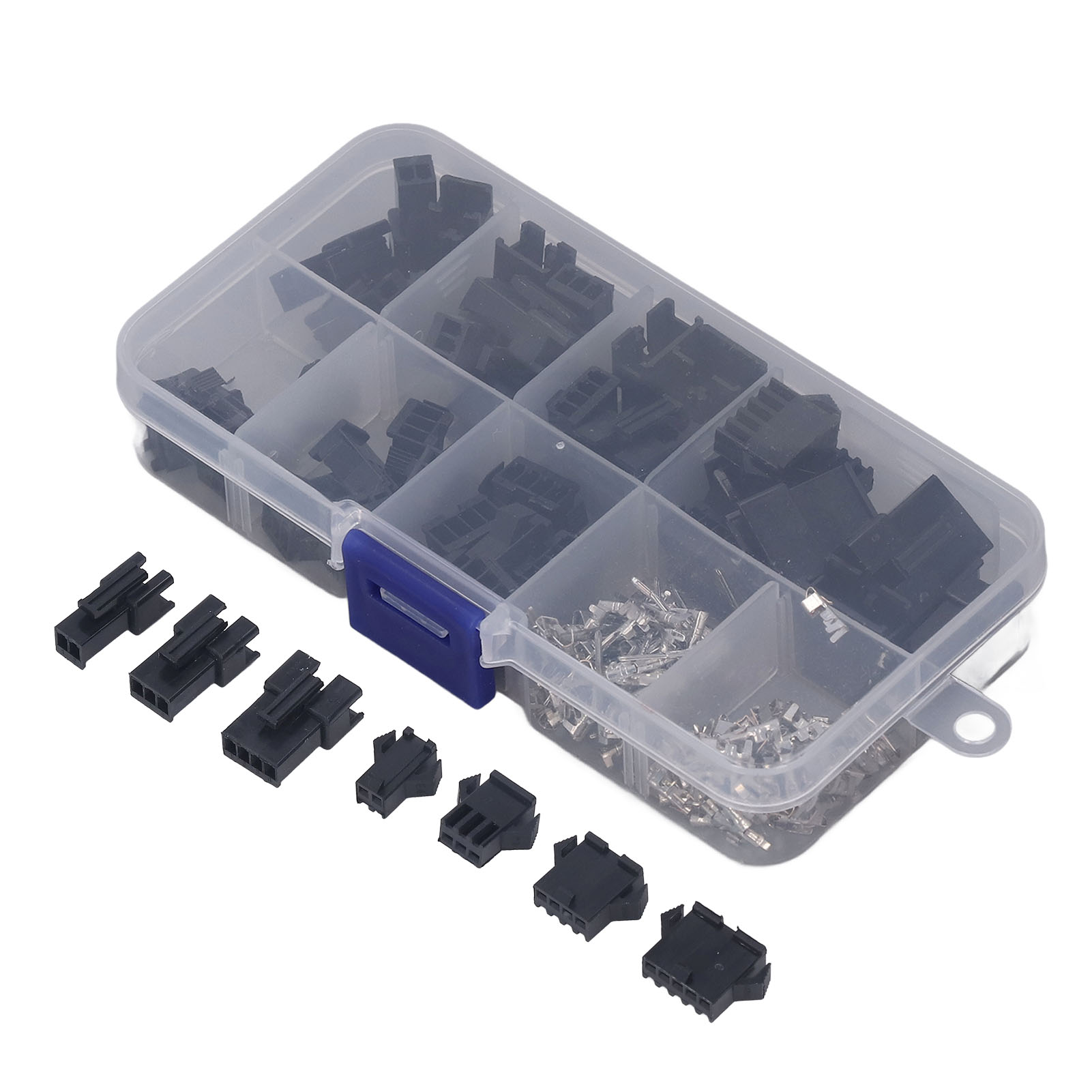 200-teiliges Set Elektrischer Steckverbinder, Sm 2,54 Mm Stecker/buchse, Gehäuse Und Crimpstifte, Kabelschuh- Und Steckverbinder-sortiment