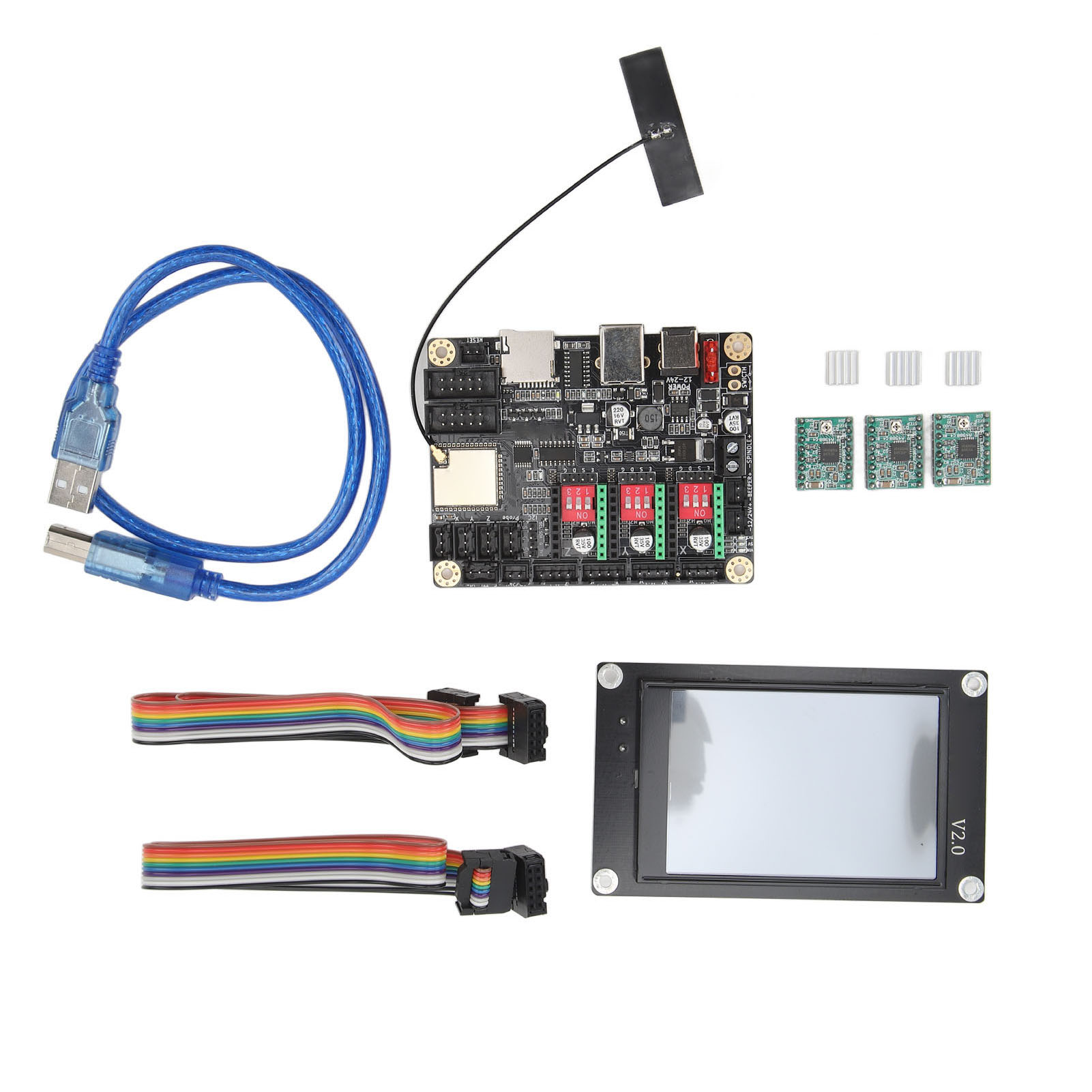 32-bit-wlan-offline-cnc-steuerung Mit 3,5-zoll-touchscreen, 12–24-v-gleichstrom-schrittmotortreiber Für Graviermaschinen