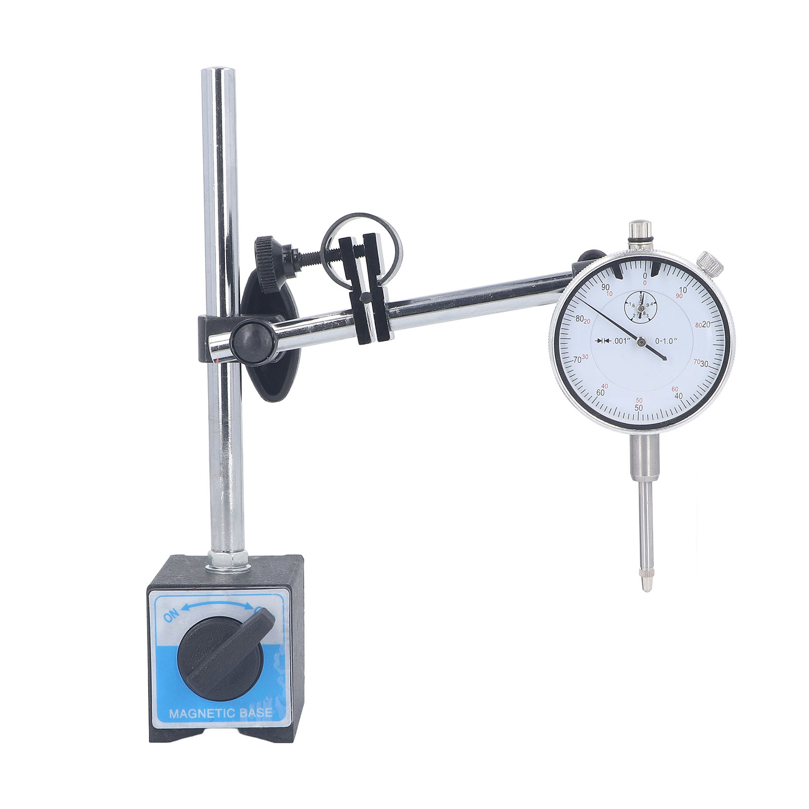 Skalenkomparator 0-25 Mm Mit Magnetischer Halterung, 0,01 Mm Genauigkeit, Verstellbare Spitze, Professionelles Kontroll- Und Messset.