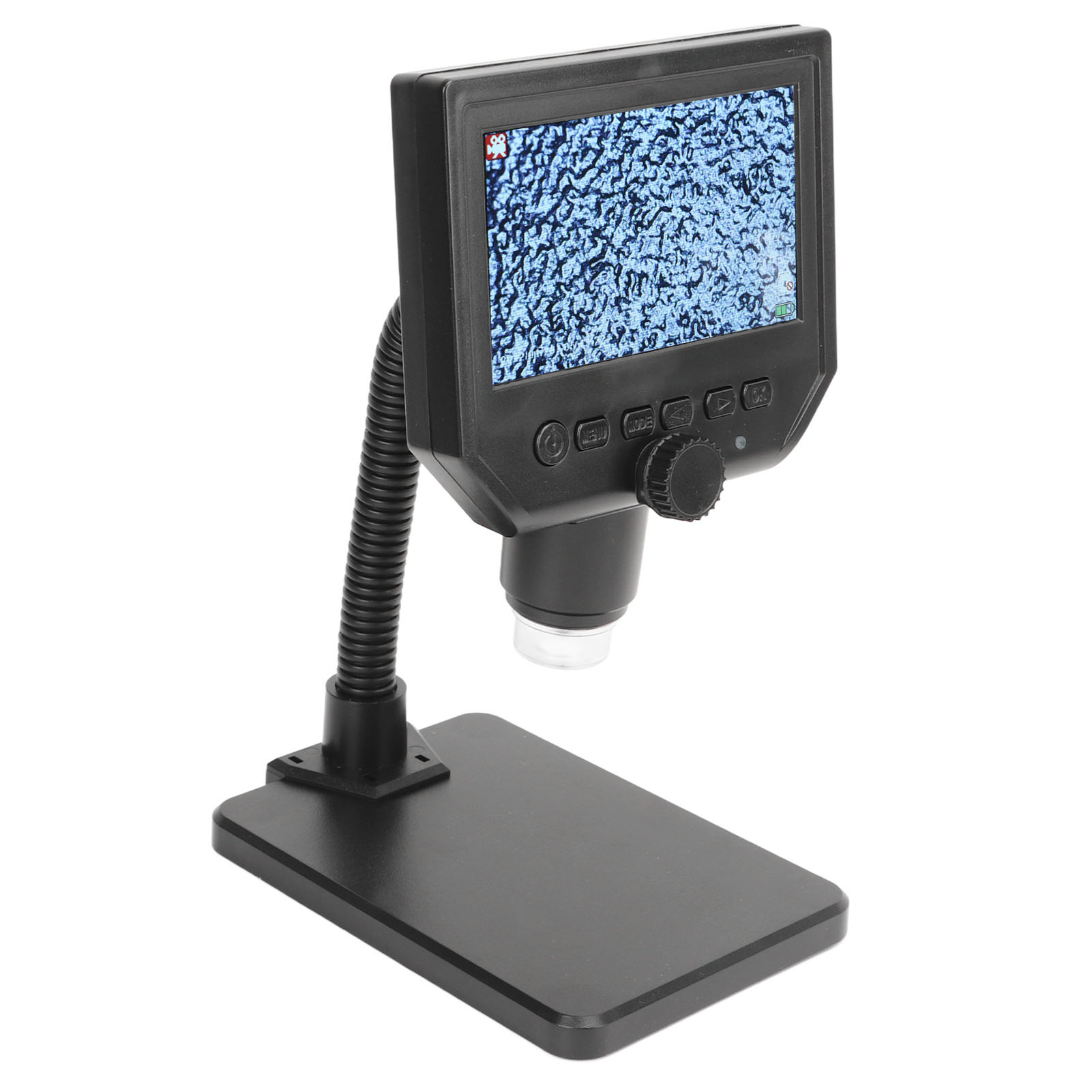 Digitales Mikroskop Mit 4,3-zoll-ips-bildschirm In Hoher Auflösung, Präzise Inspektionslupe, Eu-stecker 100-240 V, Klares Bild Für Detaillierte Untersuchungen.