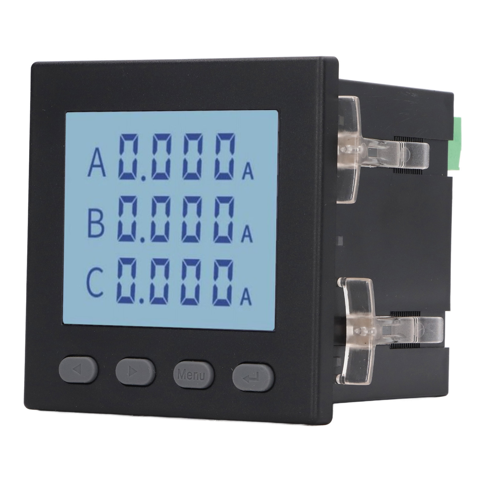Schwarzer Multifunktions-drehstrom-energiezähler Voltmeter Amperemeter Ac220v Für Elektrische Verteilungsautomation Und Schaltschränke