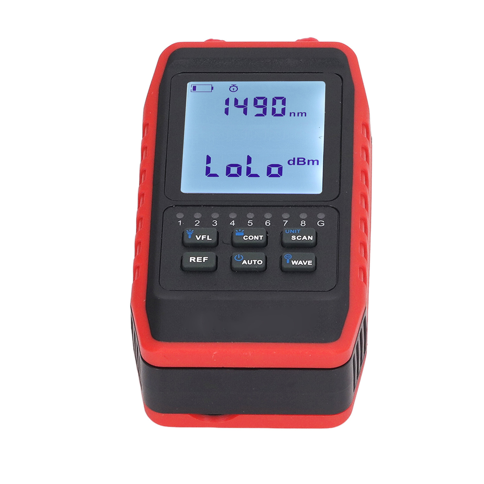 Noyafa Optisches Leistungsmessgerät, Wiederaufladbares Tragbares Glasfaser-testgerät, Mini-industriedetektor Mit Lcd-bildschirm