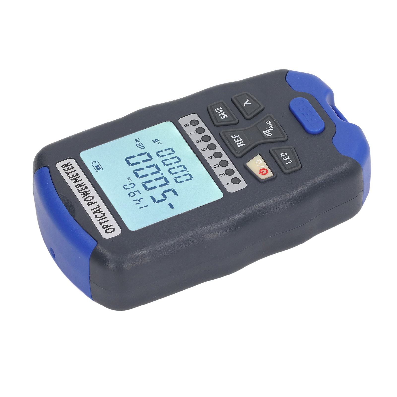 50-km-glasfaserkabeltester, Vfl-fehlerortungsgerät Mit Roter Led-leuchte, Optische Leistungsmessung -70 Bis +10 Dbm, Netzwerkdiagnosegerät