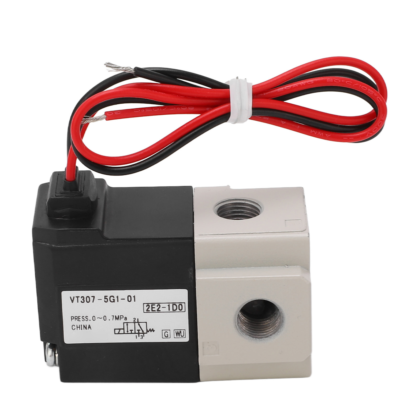 Smc G1/8 Pneumatisches Magnetventil, 2-wege, 3-positionen, Direktwirkend, Vakuum, 24 V Dc, Gewindeanschluss, Industrielle Anwendung