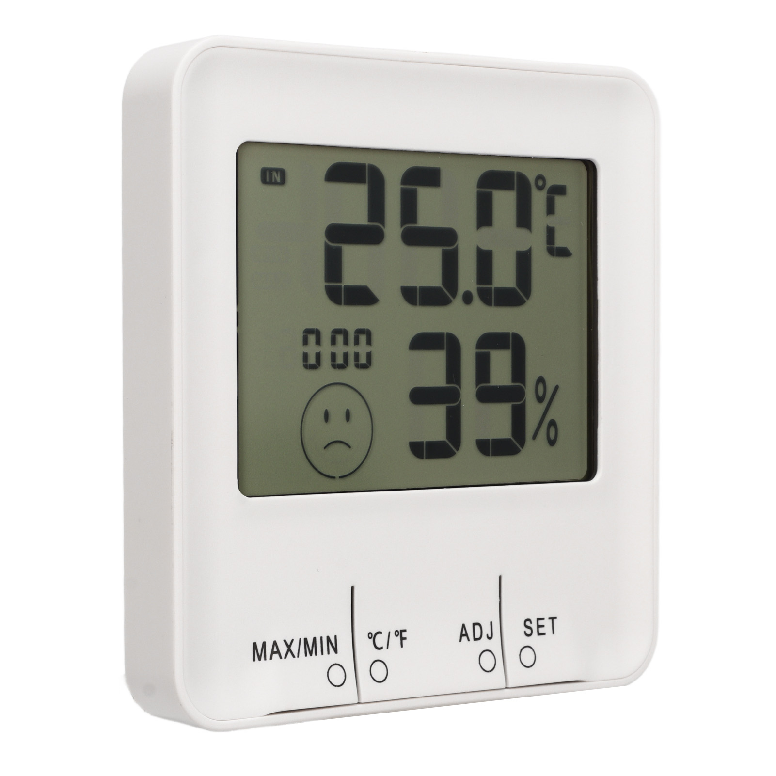 Digitales Thermometer-hygrometer Mit Elektrischer Uhr, Temperatur- Und Feuchtigkeitssensor, Digitalanzeige Für Zuhause