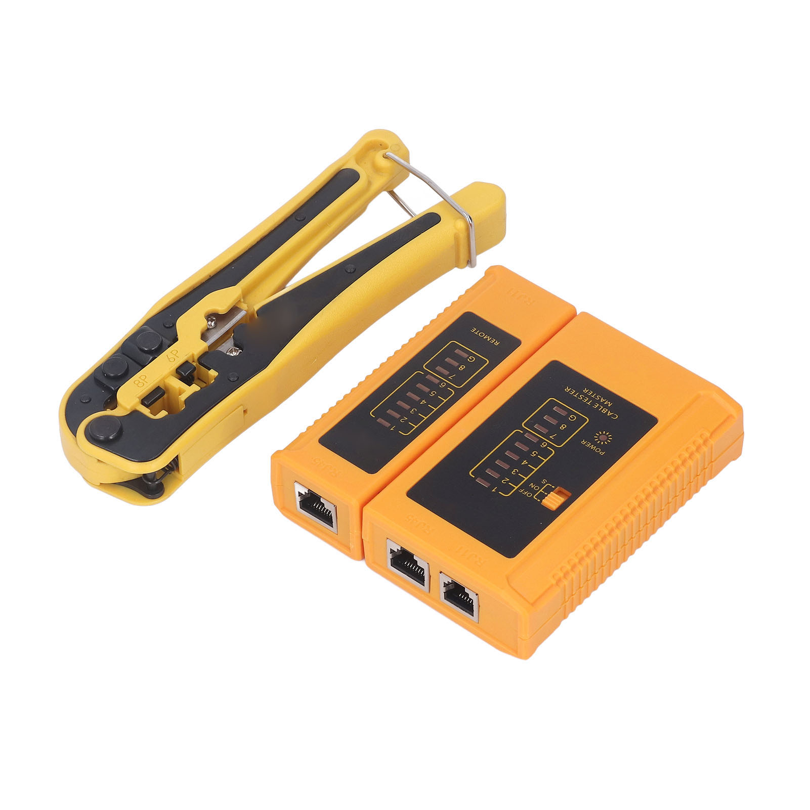 Universelles 3-in-1-crimpwerkzeug Mit Netzwerktester, Telefonverdrahtungswerkzeug, Multifunktions-ratschenwerkzeug Für Rj45-stecker Und Installationskit.