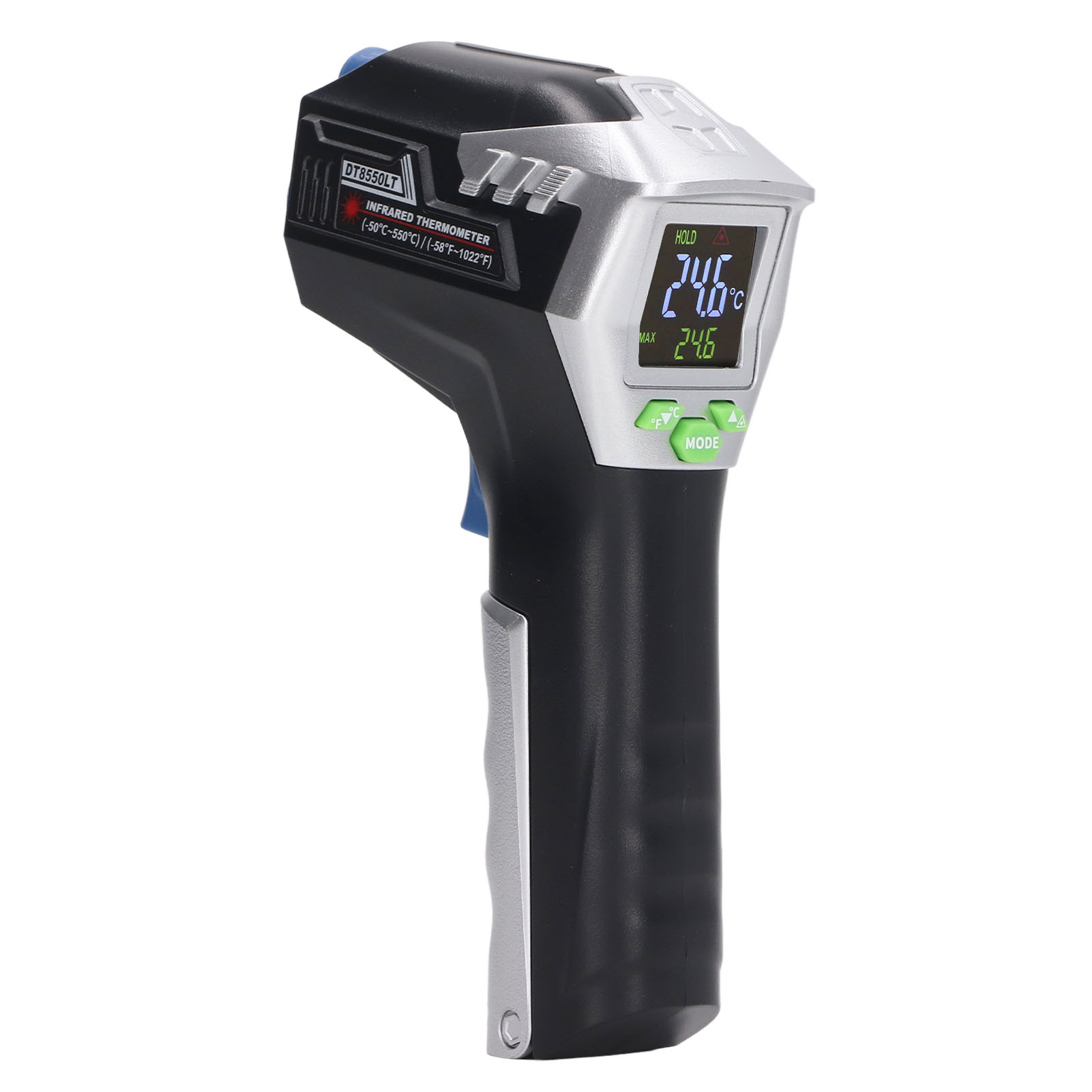 12:1 Infrarot-thermometer, Lcd-temperaturmessgerät -50 °c Bis 550 °c, Berührungsloses Oberflächenthermometer, Präzises Temperaturmessgerät