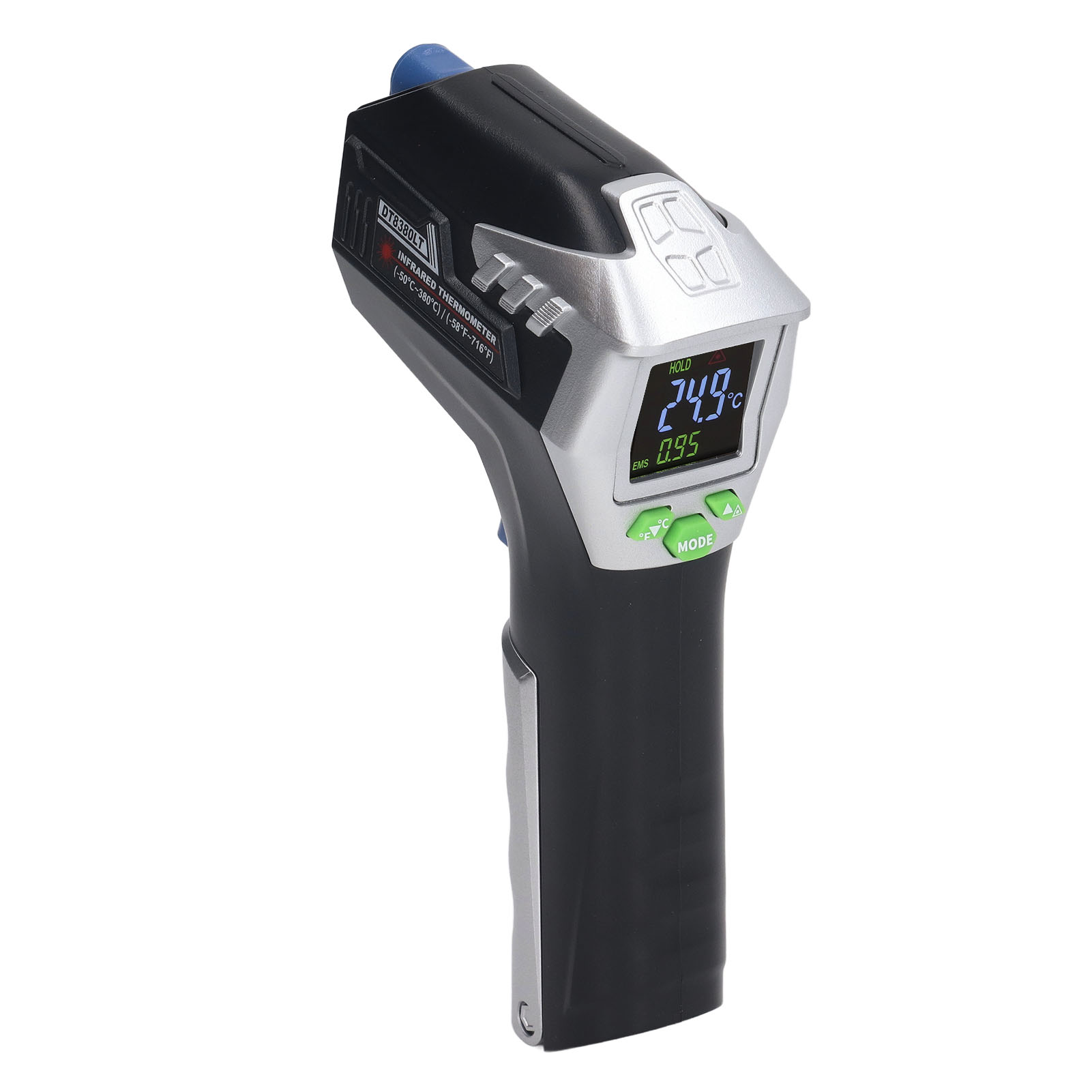 Infrarot-thermometer Mit Hintergrundbeleuchtetem Lcd-display, Automatischer Abschaltung, Batteriestandsanzeige, Industrielles Temperaturmessgerät, 1 Stück