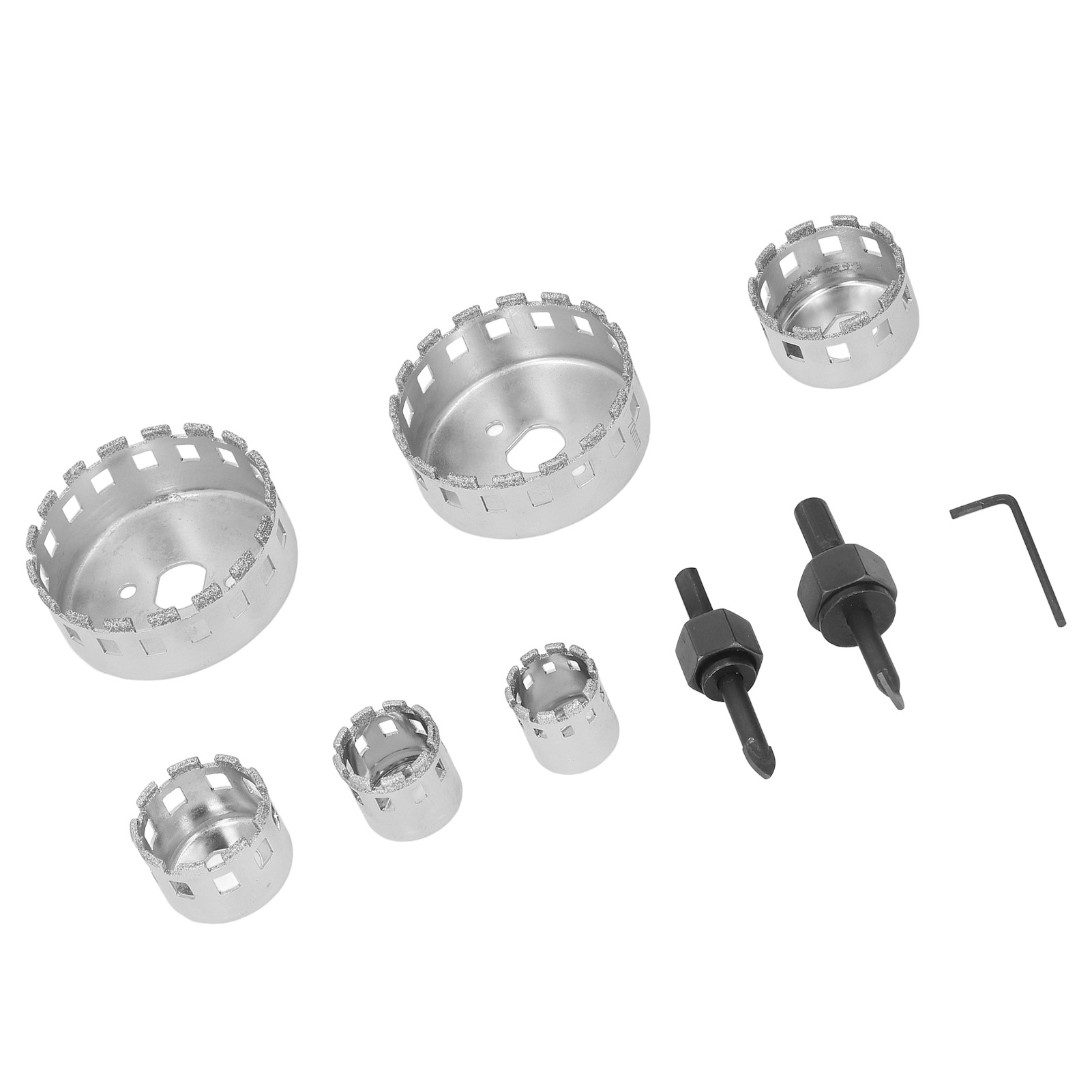 Hss-diamant-lochsägenset Mit Zentrierbohrer, Hochgeschwindigkeits-lochöffner Für Fliesen Und Metall, Profi-set
