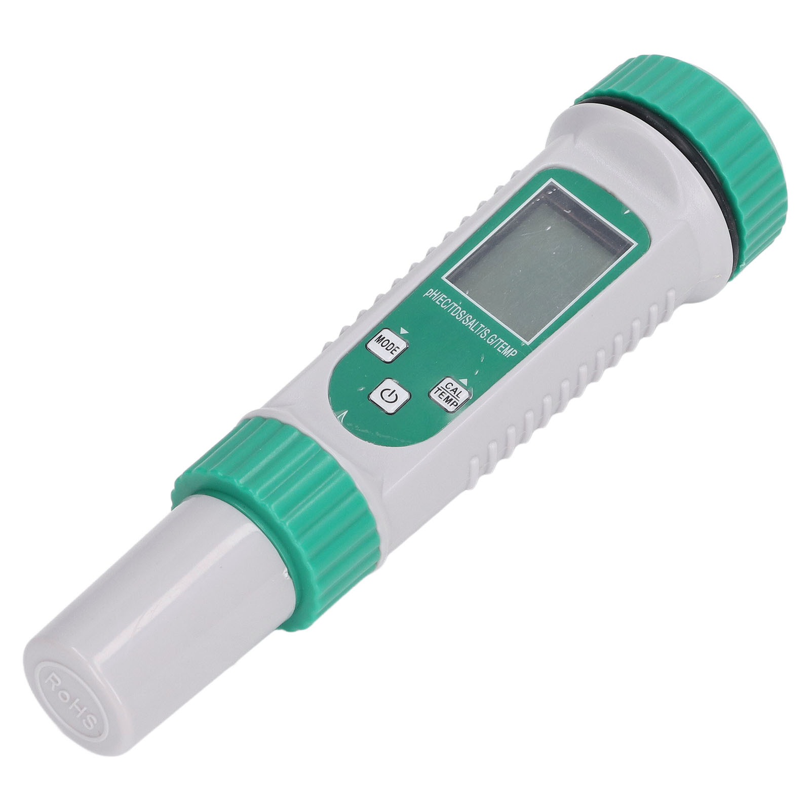 6-in-1 Wasserqualitätstester Ph Ec Tds Salz Dichte Temperatur, Aquariummessgerät, Genaues Digitaldisplay, Wasserdicht, Kontrollgerät.