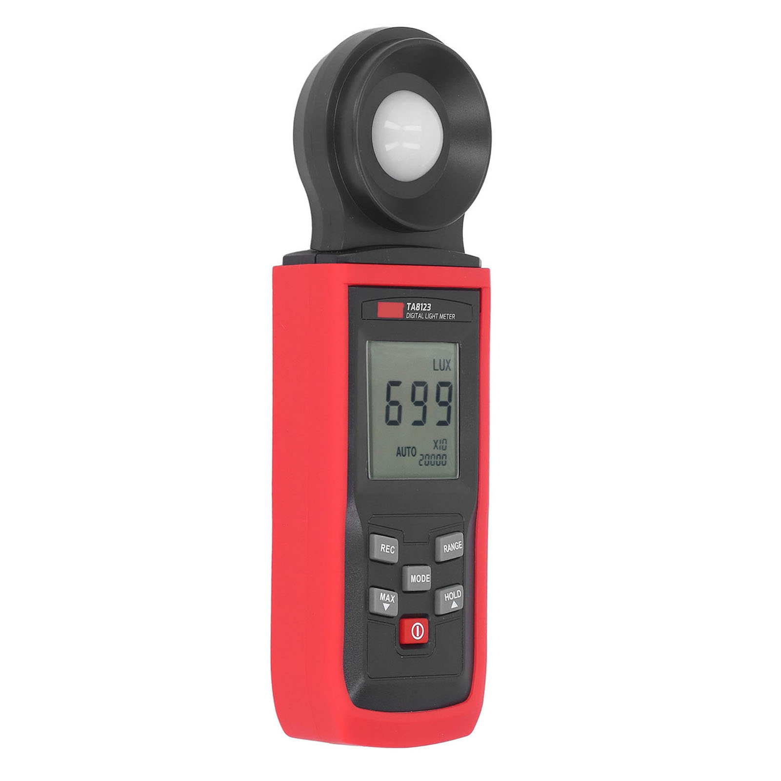 Digitales Präzisions-luxmeter, Messbereich 0–200000 Lx, Hintergrundbeleuchtetes Lcd-display, Schwarz, Für Innen- Und Außenbeleuchtung