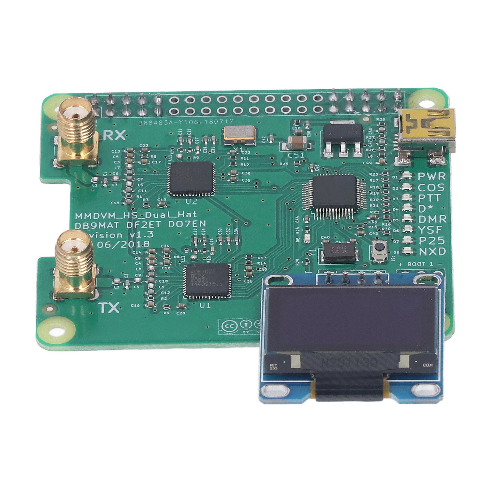 Tragbares Mmdvm-wireless-usb-hotspot-modul Mit Sma-antenne, Erweiterungsplatine Für Raspberry Pi, Stabile Funkkommunikation.