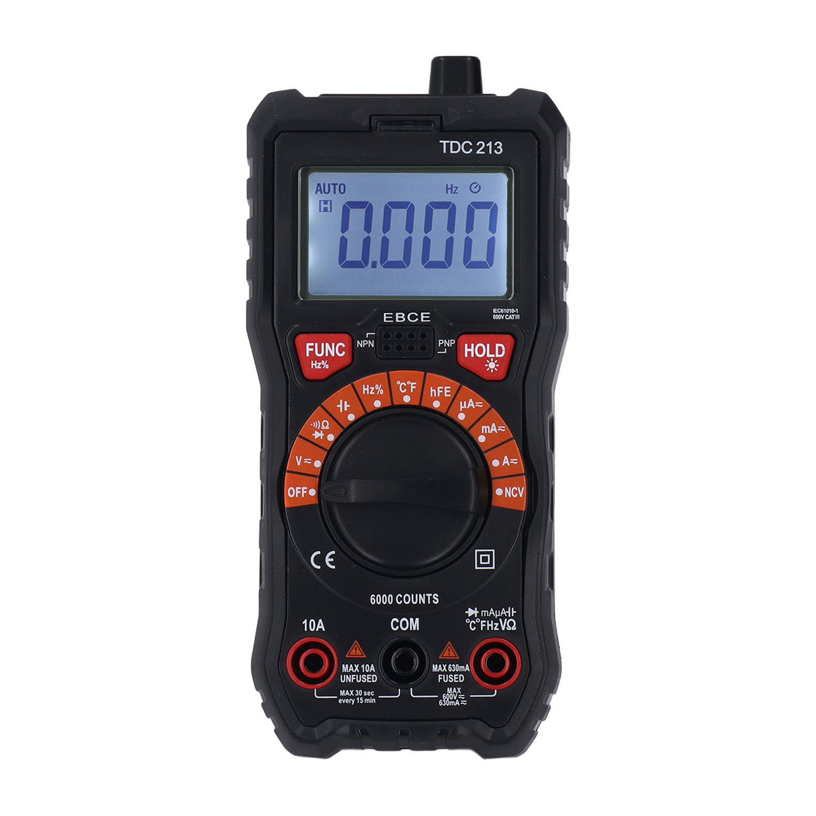 Tragbares, Automatisches Digitalmultimeter, Präzise Digitalanzeige, Stoßfestes Voltmeter, Zuverlässige Und Robuste Messung