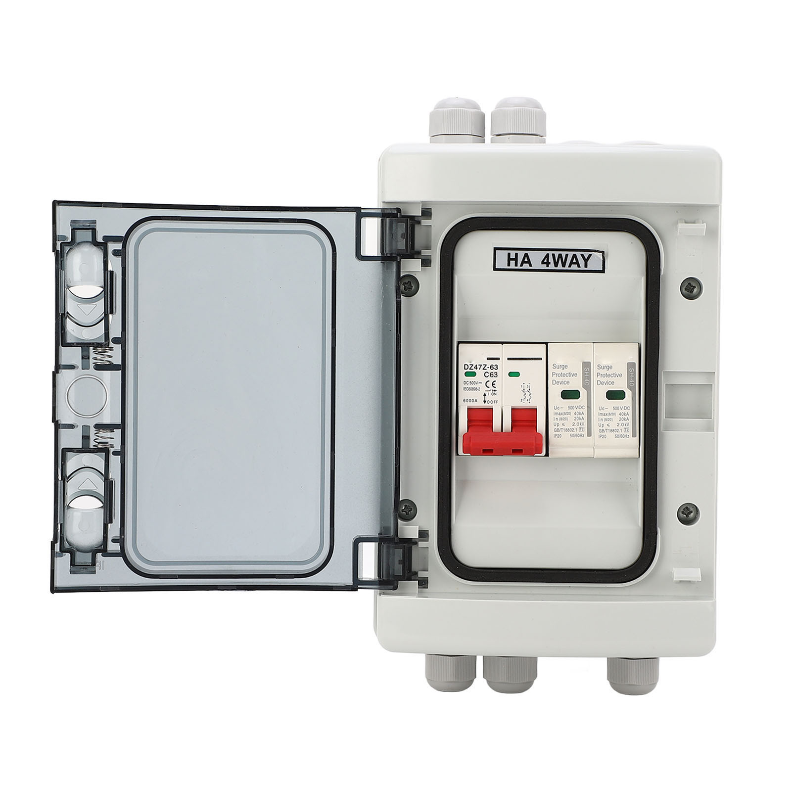 Mcb 63a Wasserdichter Leitungsschutzschalter Für Außenverteilerkästen, Dc 500v, Ip65 Isolationsschutzschalter