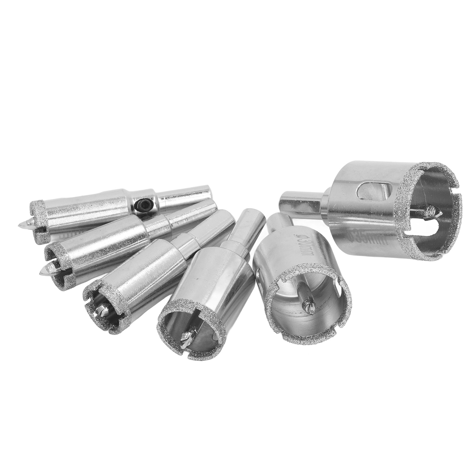 Gelöteter Diamant-kernbohrer-satz Für Marmor, Granit Und Glas Beton-kernbohrer Keramikbohrungen 6 Größen Profi-werkzeug