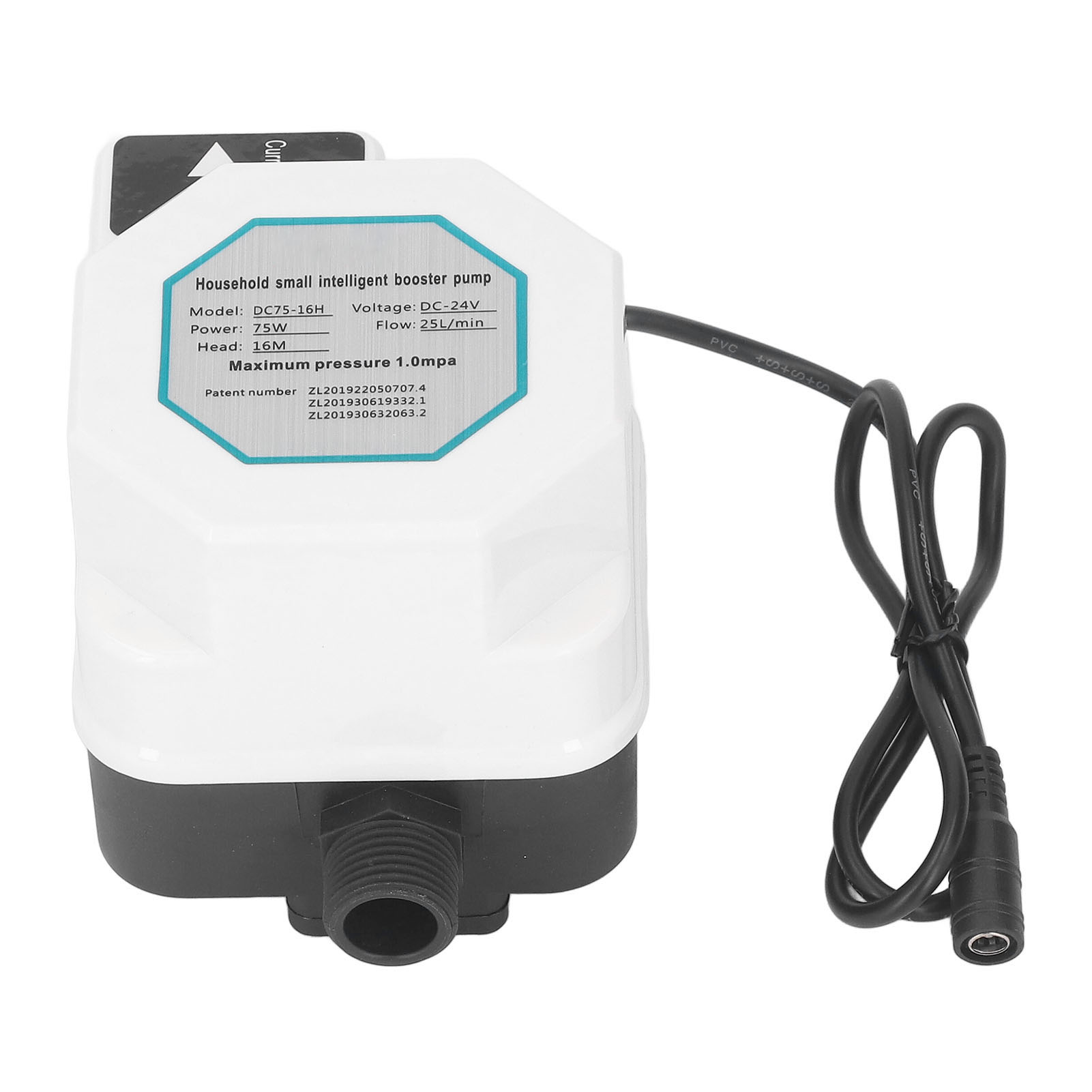 24-v-abs-druckerhöhungspumpe G1/2, Leise, Automatisch, Für Dusche, Garten Und Haushalt – 100–240 V, 75 W Mit Eu-stecker