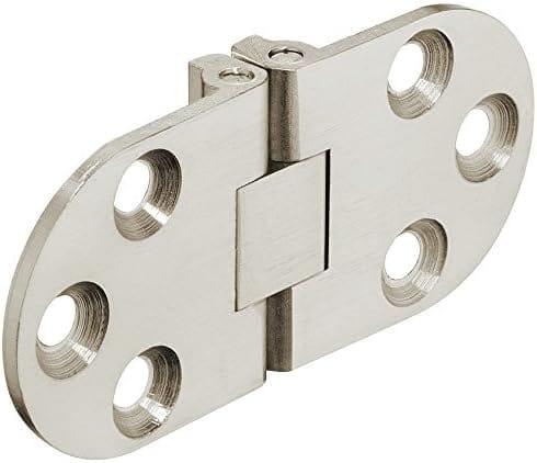 Bisagras para mesas plegables - Para mesas de cocina, máquinas de coser, muebles de oficina y tableros plegables - Bisagra invisible plana de acero
