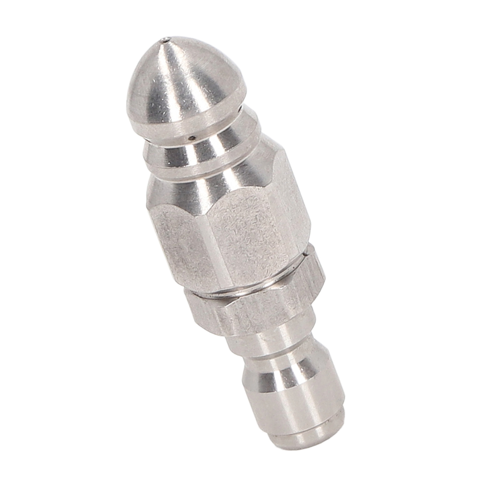 5000 Psi Hochdrucklanze, Edelstahldüse, 1/4 Npt Schnellanschluss, Spitzer Kopf Mit 1 Vorderem Loch Und 6 Hinteren Löchern Für Eine Kraftvolle Reinigung.