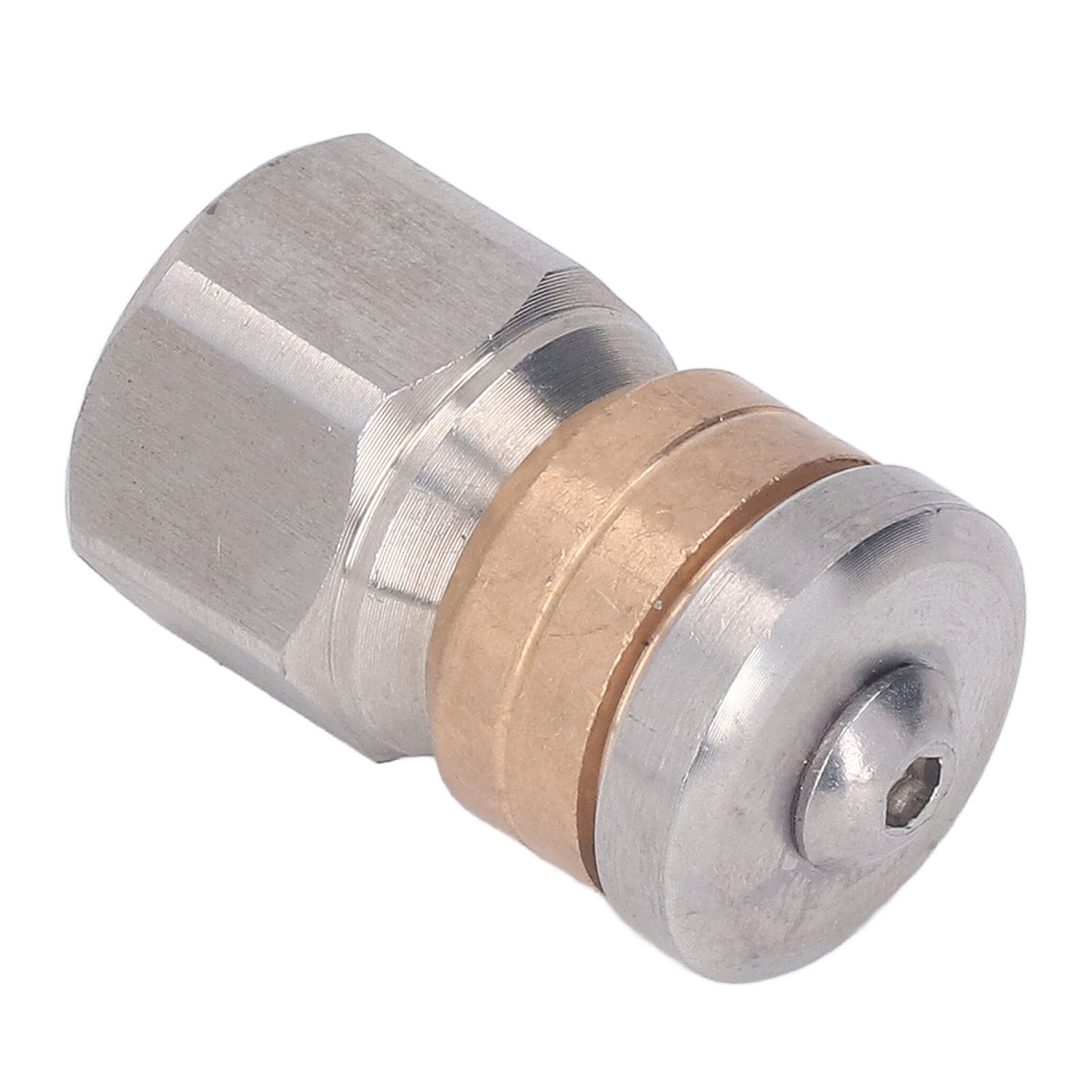 Kompakte Mini-hochdruckreinigungsdüse Aus Edelstahl Und Messing Für Abflüsse Und Rohre, Für Warm- Und Kaltwasser, 5000 Psi, G3/8 Innengewinde.