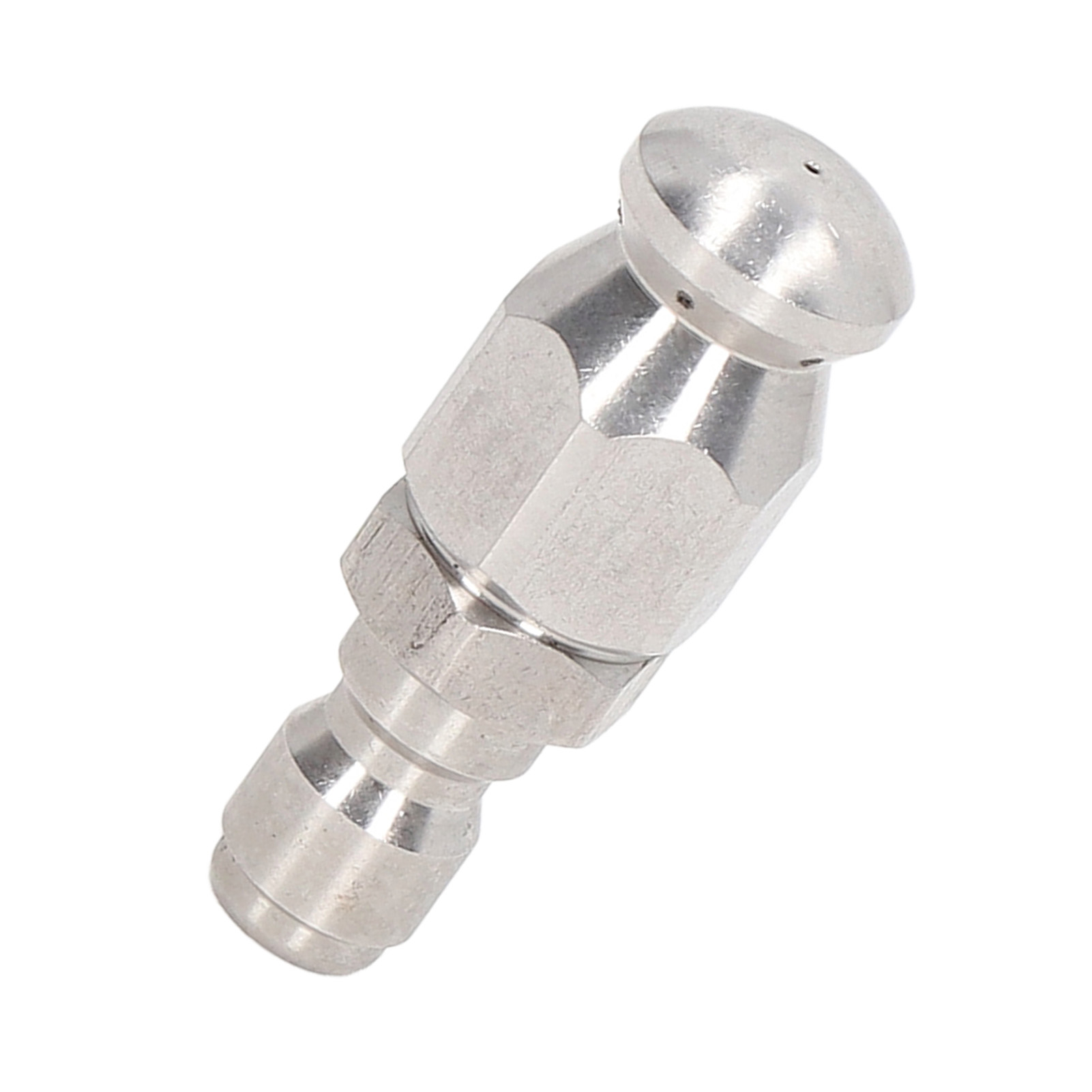 5000 Psi Hochdruck-edelstahlstarter, 1/4 Npt Schnellanschluss, Runde Düse Mit 1 Vorderem Und 6 Hinteren Öffnungen Zur Reinigung