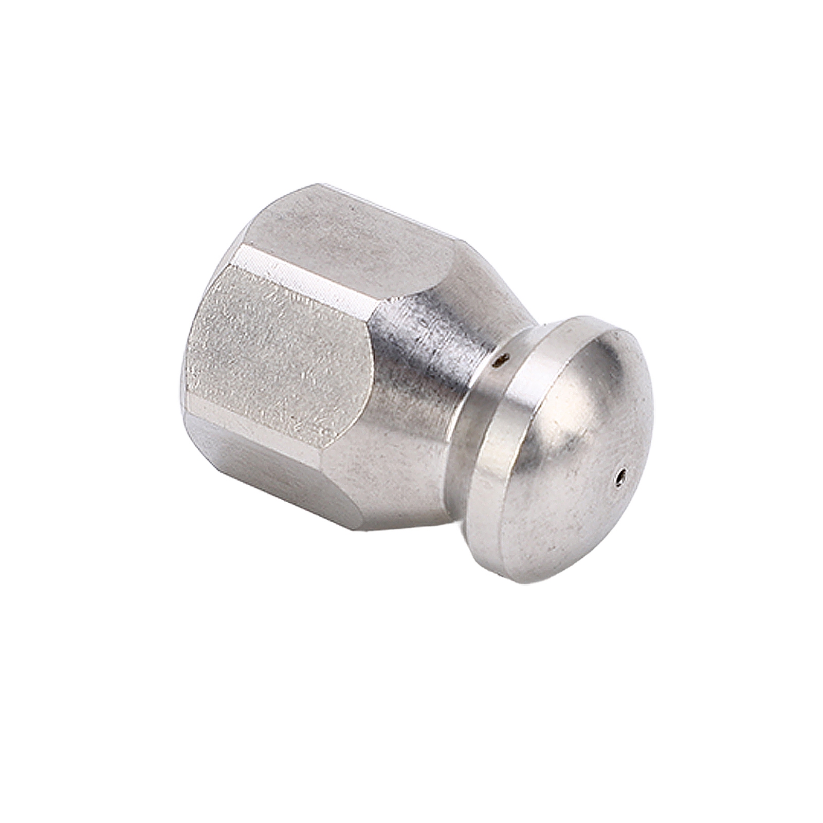 Hochdruck-rohrreinigungslanze 5000 Psi, Edelstahl-jetdüse, Runde Spitze Mit 1 Vorderem Und 3 Hinteren Löchern, G1/4-zoll-anschluss, Effektive Rohrreinigung.