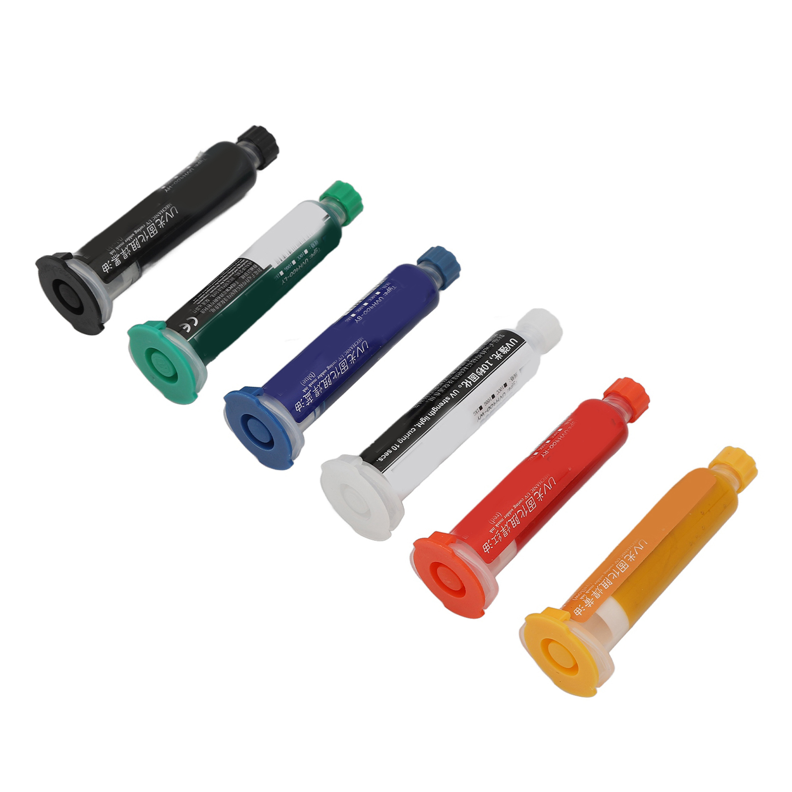 Uv-lötstopplack, 6-teiliges Set, Lichthärtendes Harz Für Leiterplatten (bga), Langlebiger Schutzlack, Lichthärtend, Für Die Reparatur Von Leiterplatten