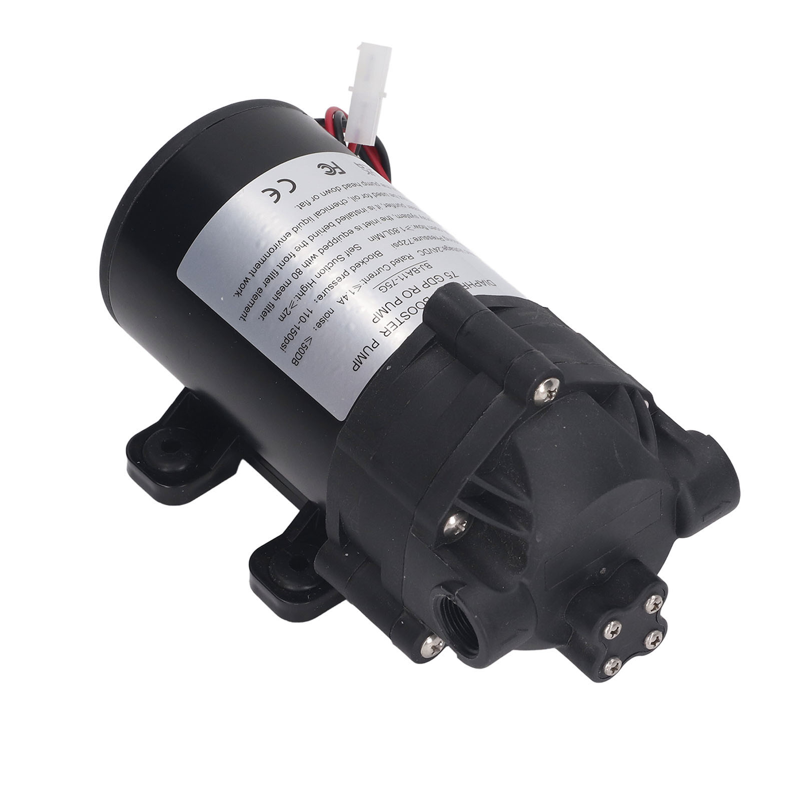 24 V Dc 36 W Selbstansaugende Membranpumpe, Förder- Und Entwässerungspumpe Für Bewässerungsanlagen, G3/8-zoll-innengewinde, 200–240 V Eu-adapter, Elektrisch