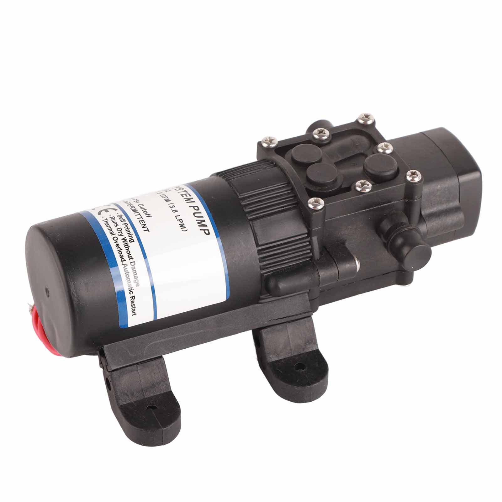 Miniatur-druckverstärkerpumpe Mit Gleichstrommotor, 12 V, 1,0 Gpm, 2,5 A, 35 Psi, Selbstansaugend, Permanentmagnet, Für Sprühzwecke