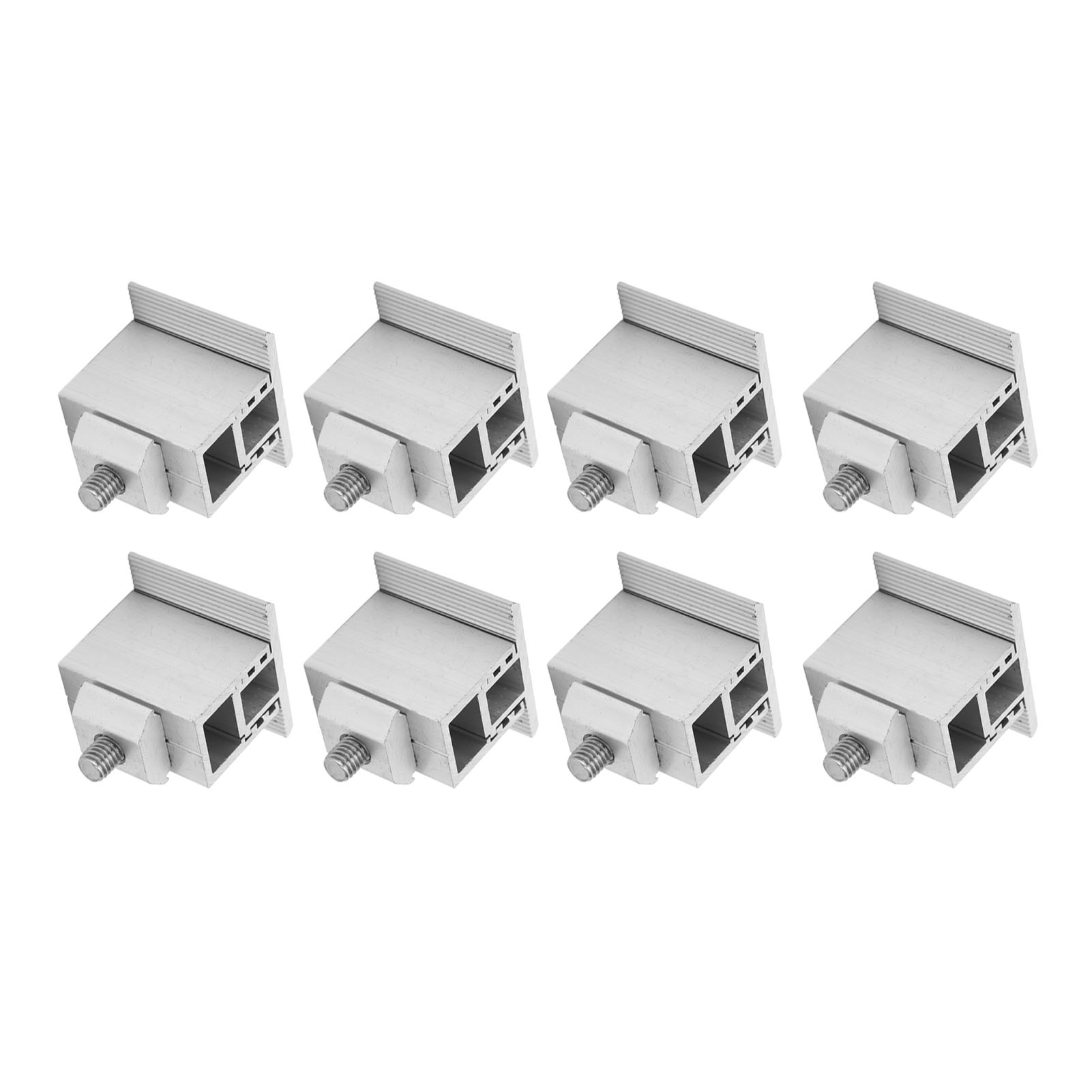 Packung Mit 10 Verstellbaren Mittelclips Aus Aluminium Für Solarmodule, Robuste Photovoltaik-montagehalterung Für Die Dachmontage, Mittelclip Kompatibel Mit Pv-modulen.