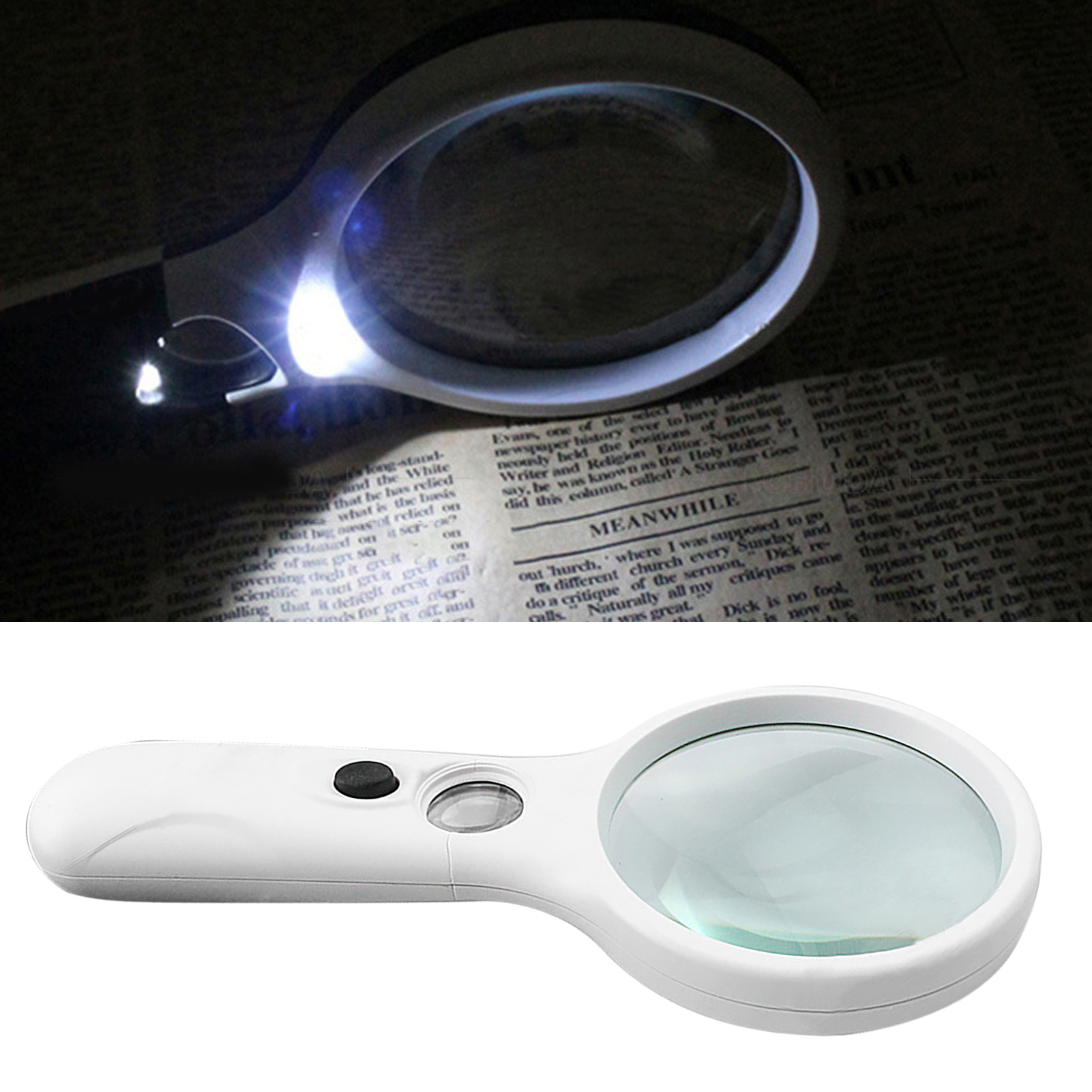 3- Bis 45-fache Vergrößerung, Led-lupe, Handlupe Mit Licht Zum Lesen, Reparieren Und Prüfen, Tragbare Linse