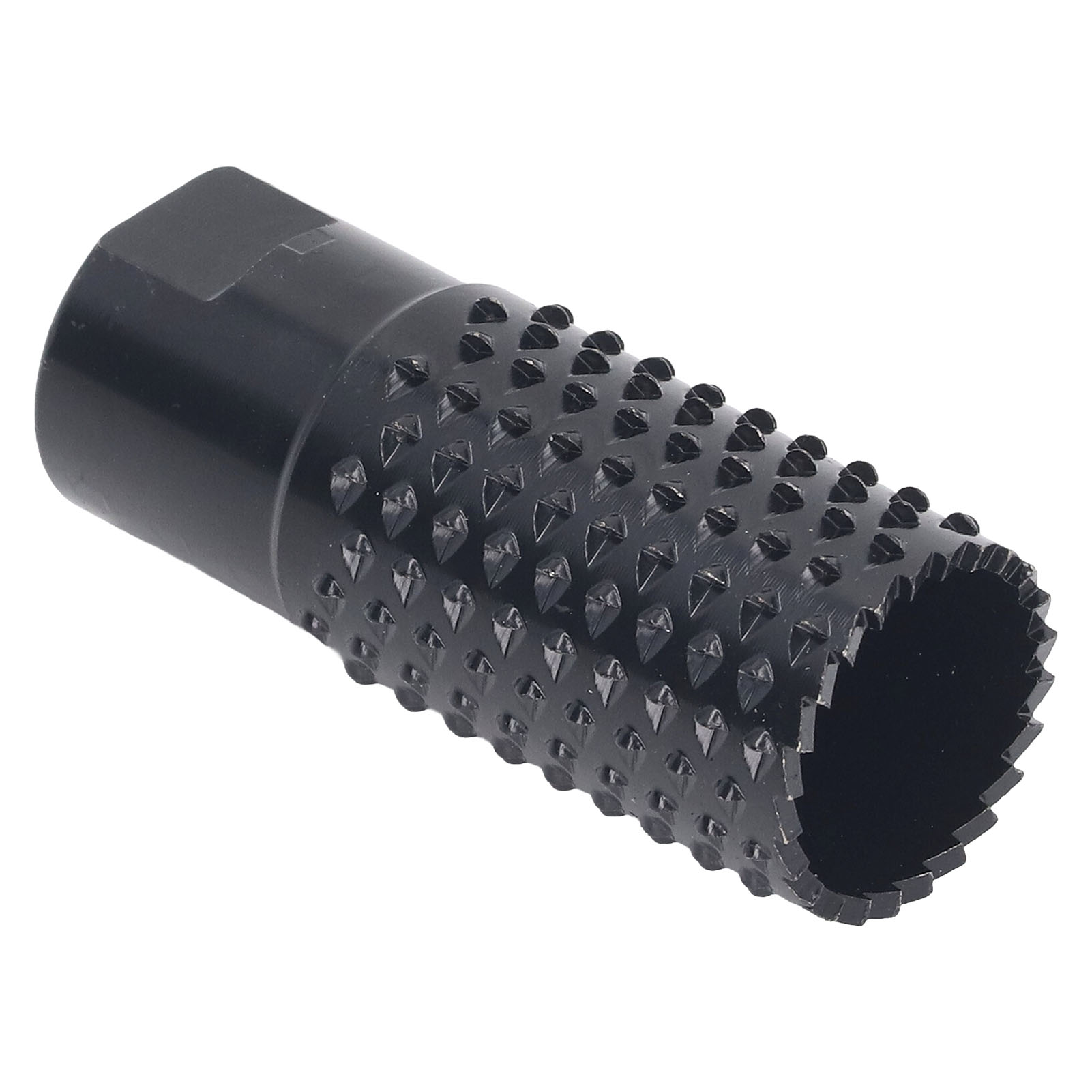 Rotationsfeile Mit M10-schaft, 25 Mm Hartmetallblatt Für Winkelschleifer, Polierter Schwarzer Fräskopf, Geeignet Zum Bohren Und Schnitzen Von Holz Und Metall.