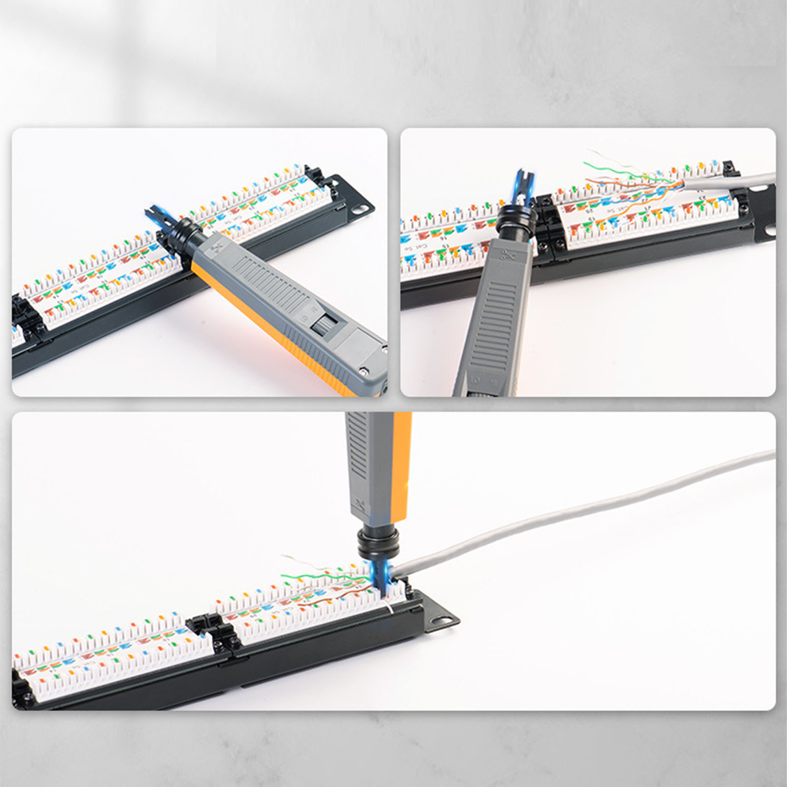 Professionelles Schlagstanzwerkzeug Für Cat5- Und Cat6-netzwerkkabel, Steckerinstallation Und -reparatur, Verkabelungsausrüstung