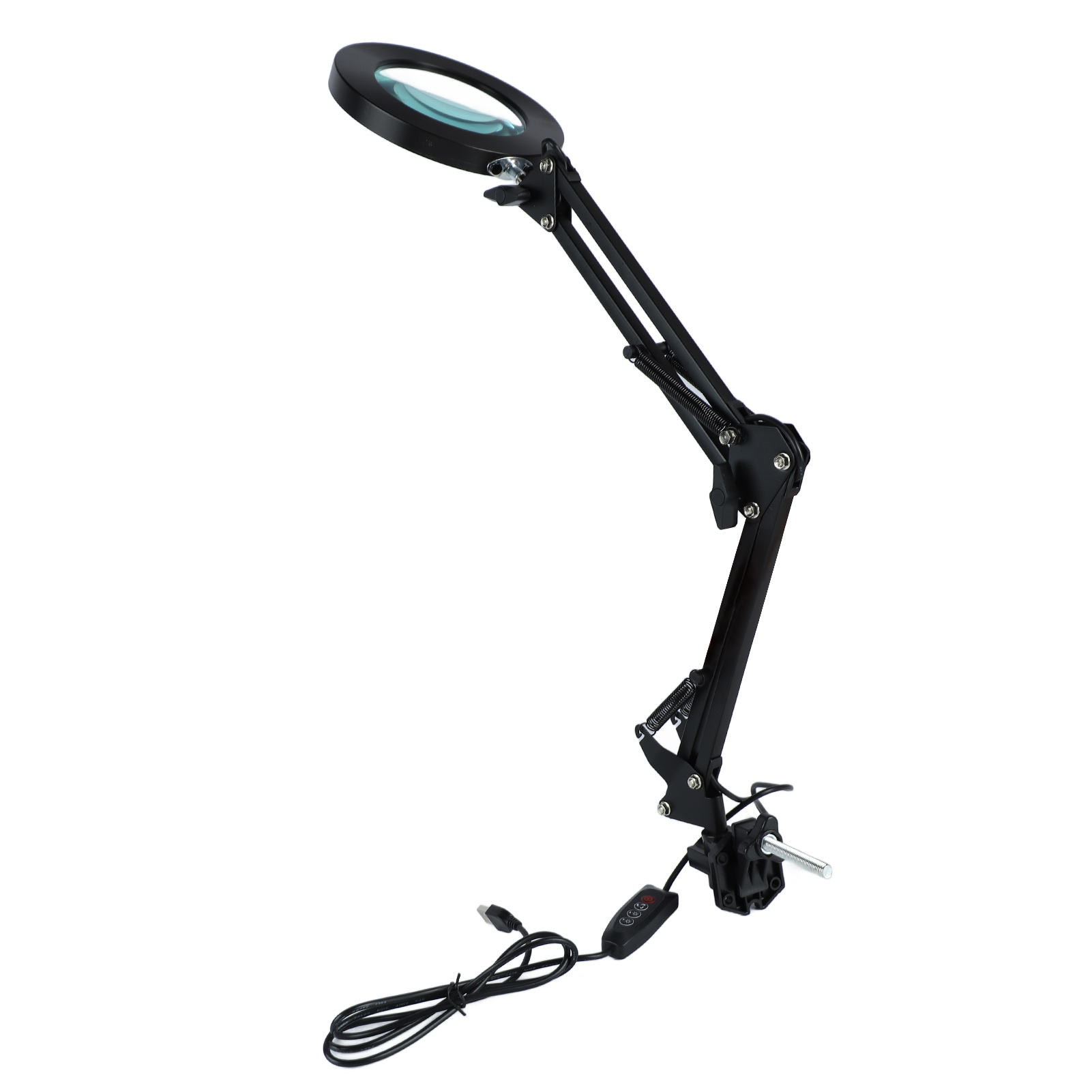 10-fache Vergrößerungslampe Mit Klemme, Verstellbare Led-schreibtischlampe, Beleuchtung Für Heimwerker- Und Reparaturarbeiten