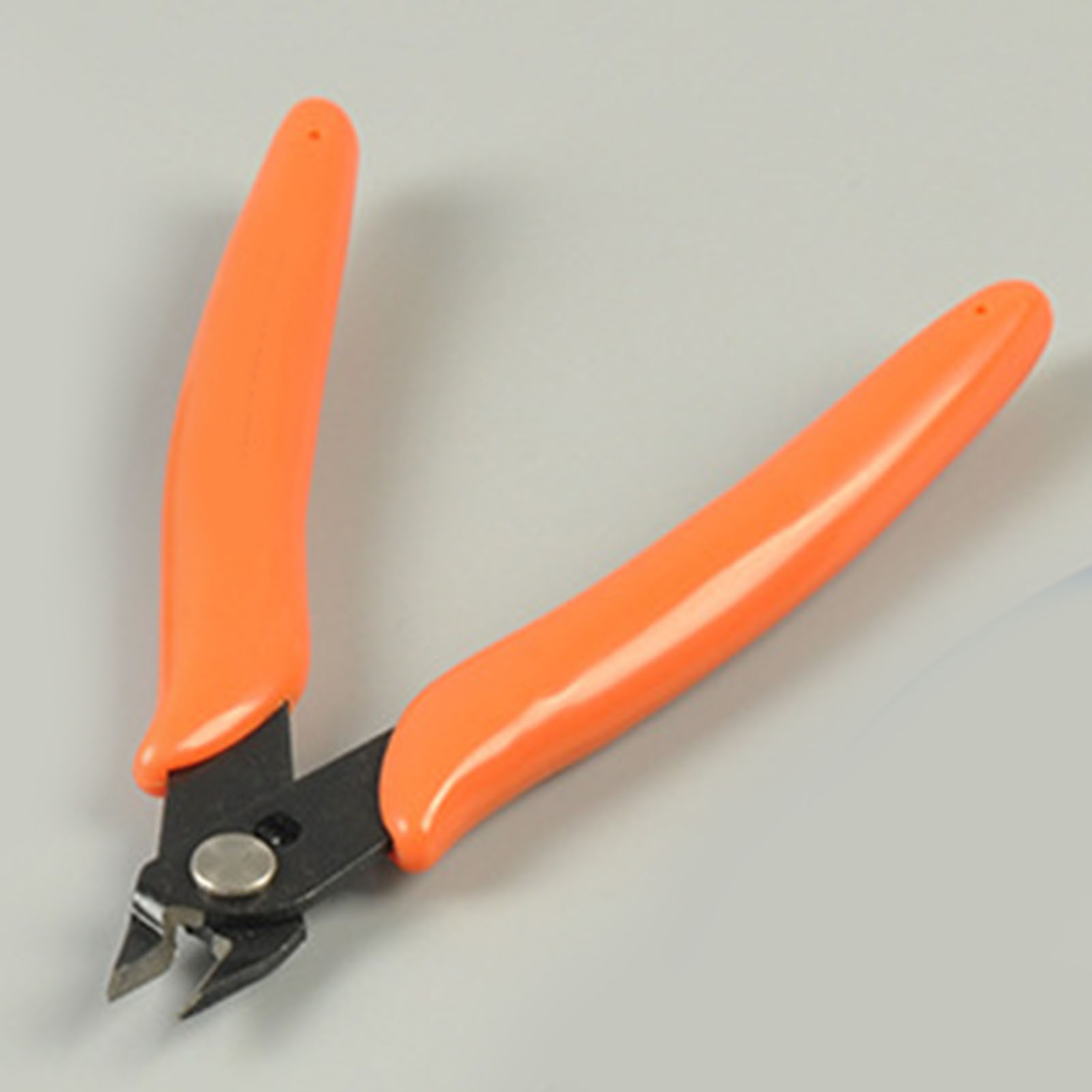 Orangefarbene Seitenschneiderzange, Leicht, Komfortabler Griff, Mini-industriedrahtschneider, Präzisionswerkzeug