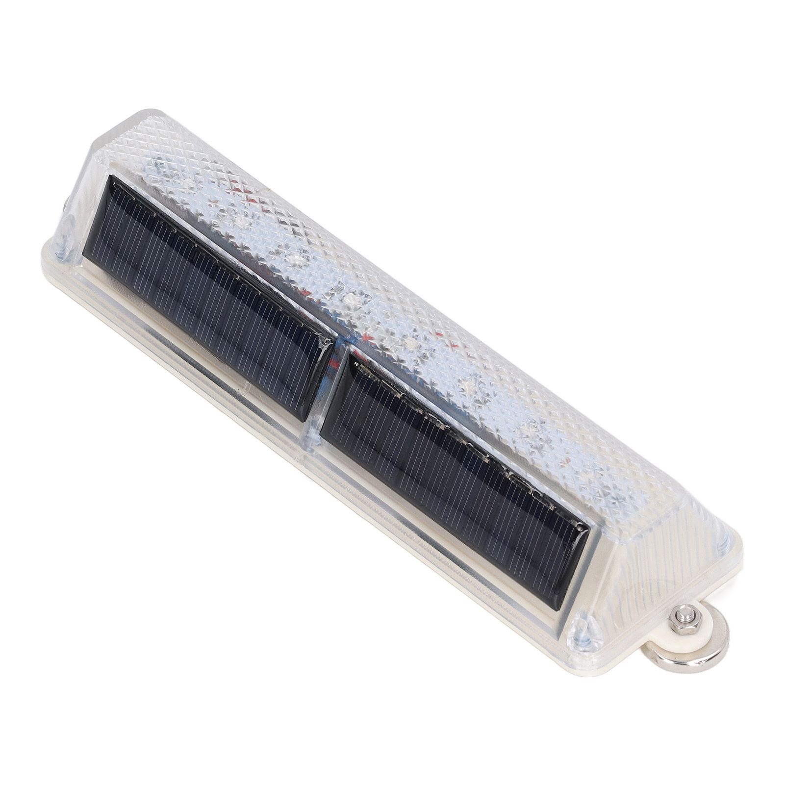 Hochleistungs-solar-warnleuchte, 8 Leds, Wasserdicht, Tragbar, Pc-gehäuse, Gelbes Und Blaues Licht