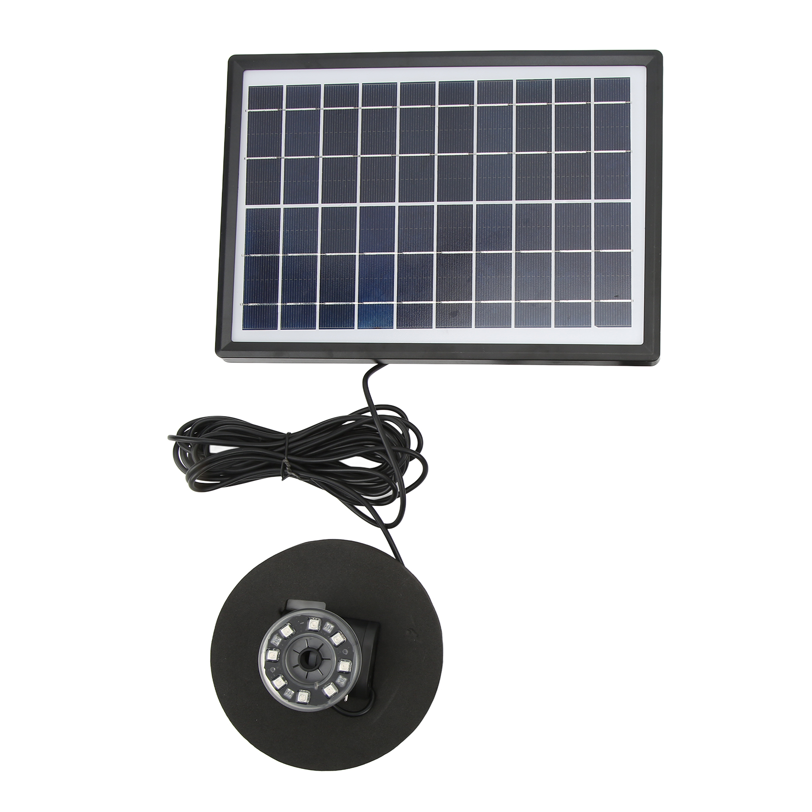 Solarbetriebene Gartenbrunnenpumpe Mit Akku, Schwimmender Led-leuchte, Fernbedienung, 8-v-gleichstrommodell Für Teiche Und Gärten