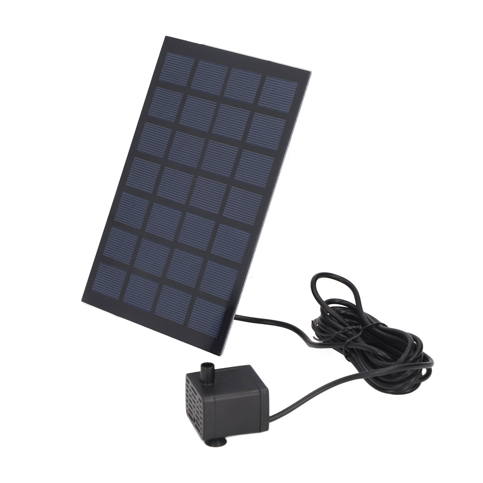 Schwimmende Solar-teichpumpe, 6 Düsen, Geringer Verbrauch, 7v Direktantrieb, Dekorativer Gartenbrunnen, Kabellos, Wasserdicht, Integriertes Solarpanel.