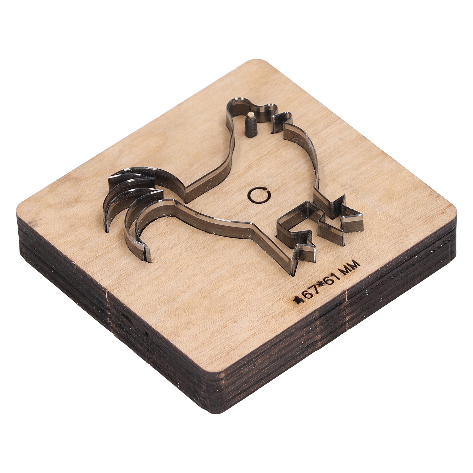 Diy-set Zum Schneiden Von Metall Und Leder, Hahnenform-stanze, Schablone Aus Legiertem Stahl, Bastelzubehör, 12 Cm