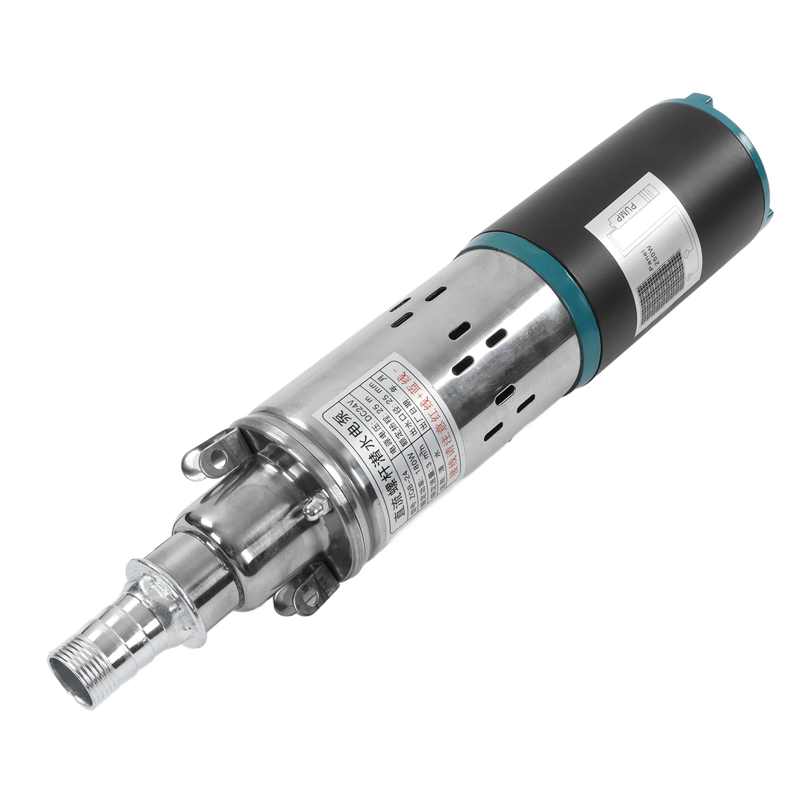 24v Dc 180w Solar-tauchpumpe Für Brunnen, Bürstenloser Kupfermotor, 25 Meter Förderhöhe, Tauchschnecke Für Bohrlöcher