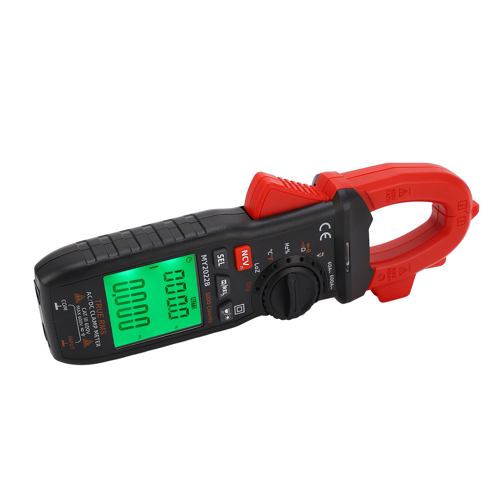 Digitales Multimeter Mit Stromzange, Ac/dc-hochpräzisions-stromprüfer Mit Hintergrundbeleuchtetem Lcd-display Zur Widerstandsmessung
