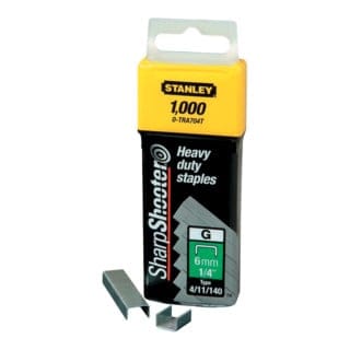 Klammern Typ g 6mm 1000 St. 1000 Stk - Stanley