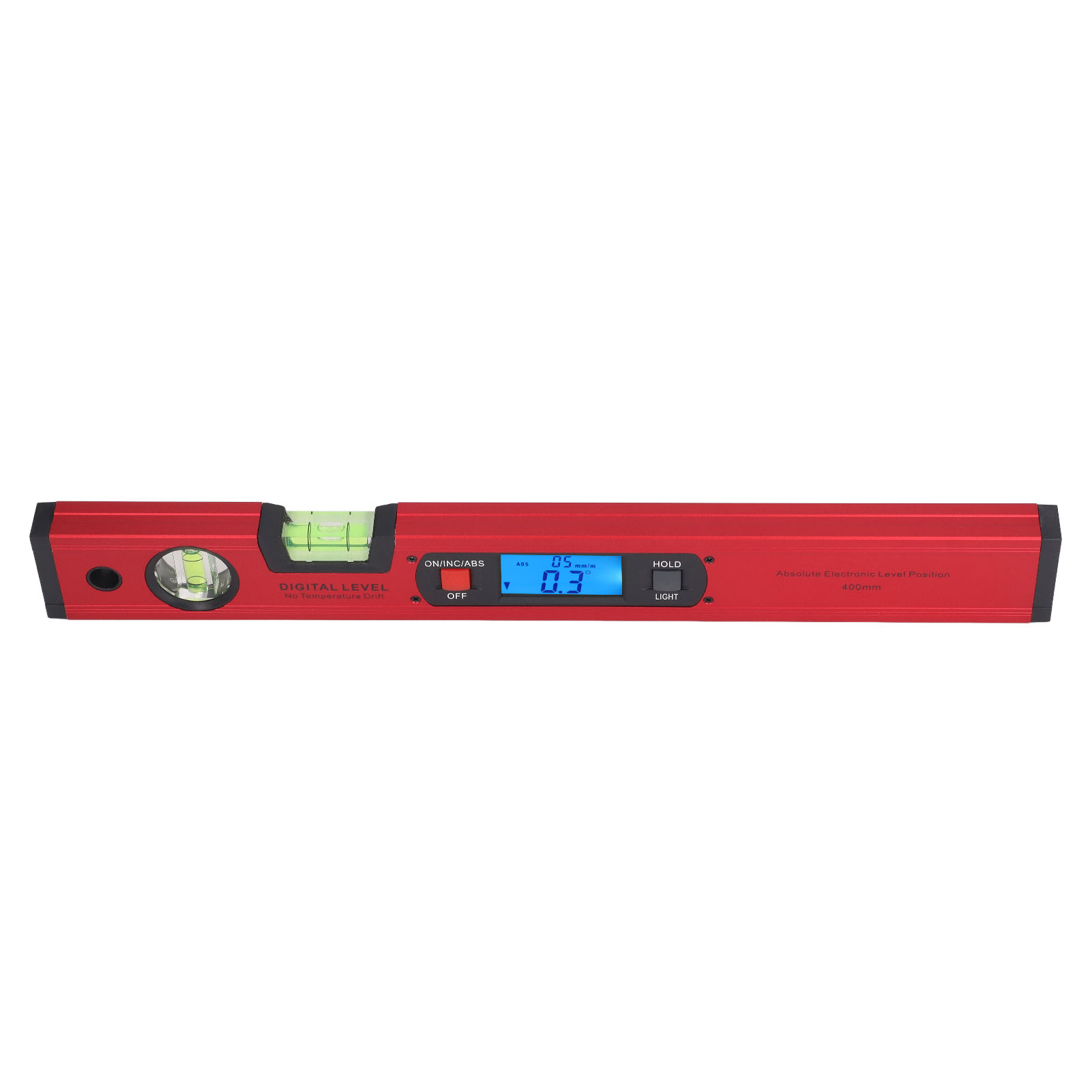 Digitale Wasserwaage (400 Mm), Elektronisches Lcd-lineal, Magnetischer Aluminium-winkelmesser, Präziser Neigungsmesser