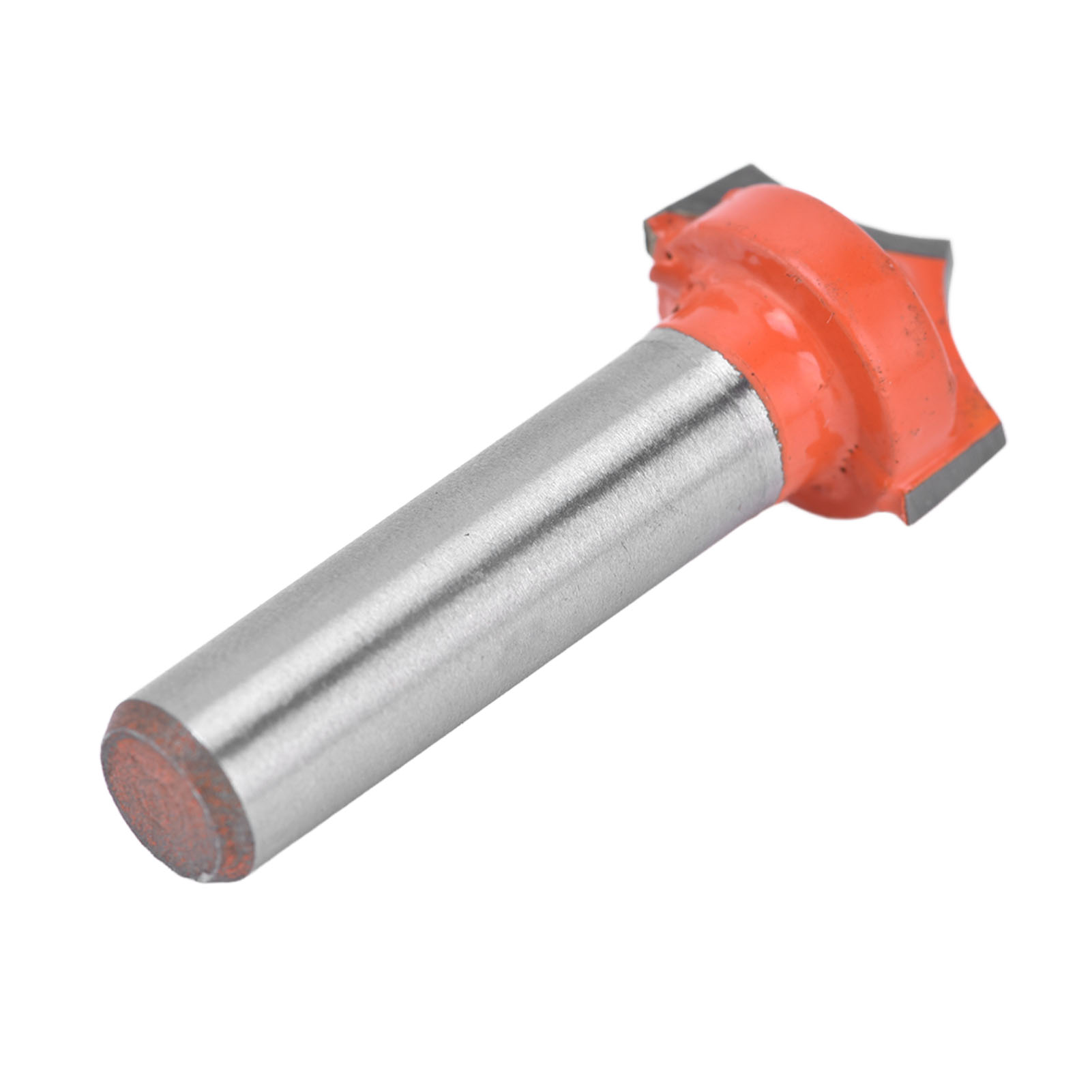 Cnc-gefräster Hartmetall-schaftfräser, 45°-schneidkante, Stahlkörper, Ptfe-beschichtung, 8 Mm/0,3 Zoll Rundschaft, Sauberer Schnitt, 16 Mm Werkzeug