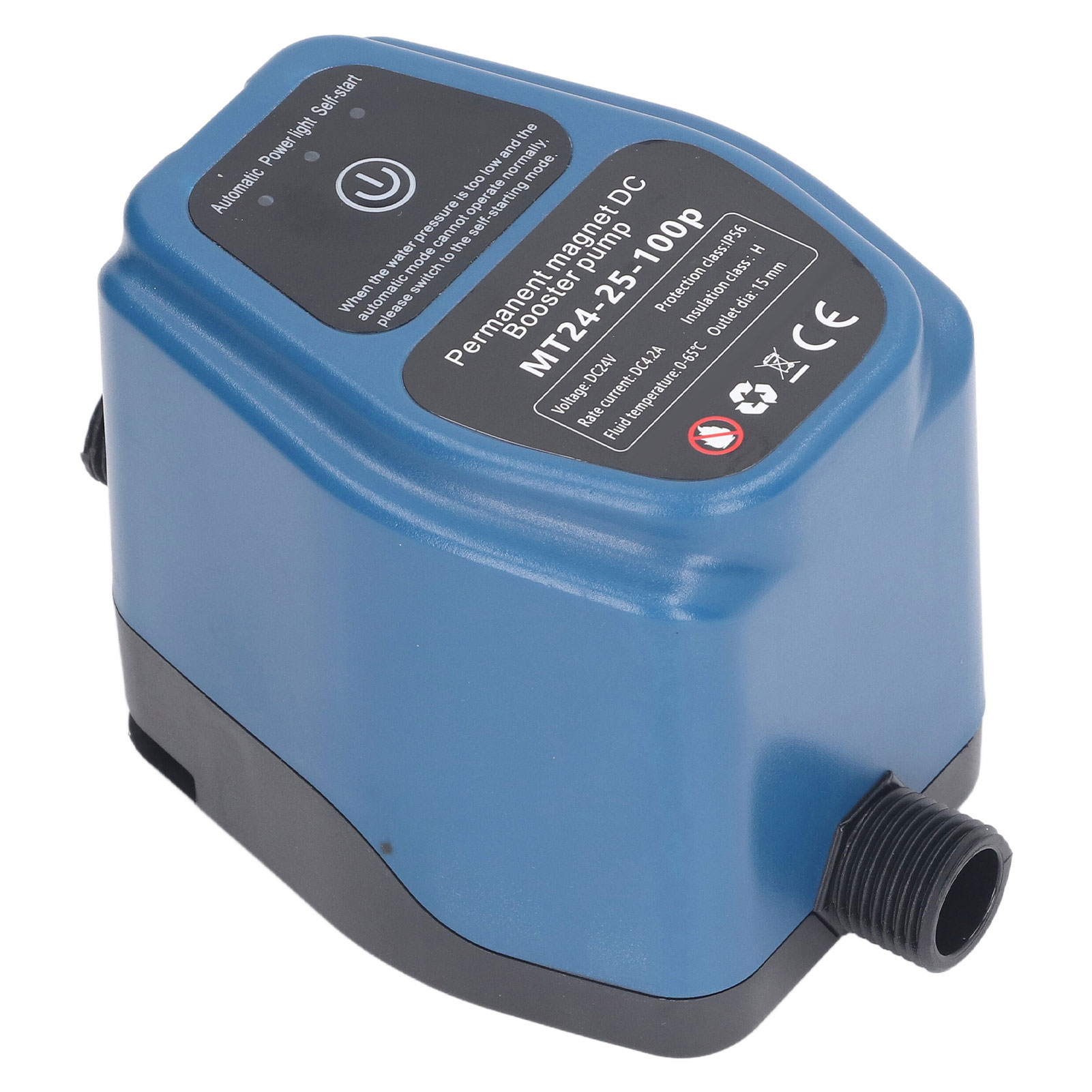 100-w-24-v-25-l-ip56-wasserdruckerhöhungspumpe Mit Intelligenter Erkennung, Automatische Duschpumpe, 100–240 V, Eu-stecker