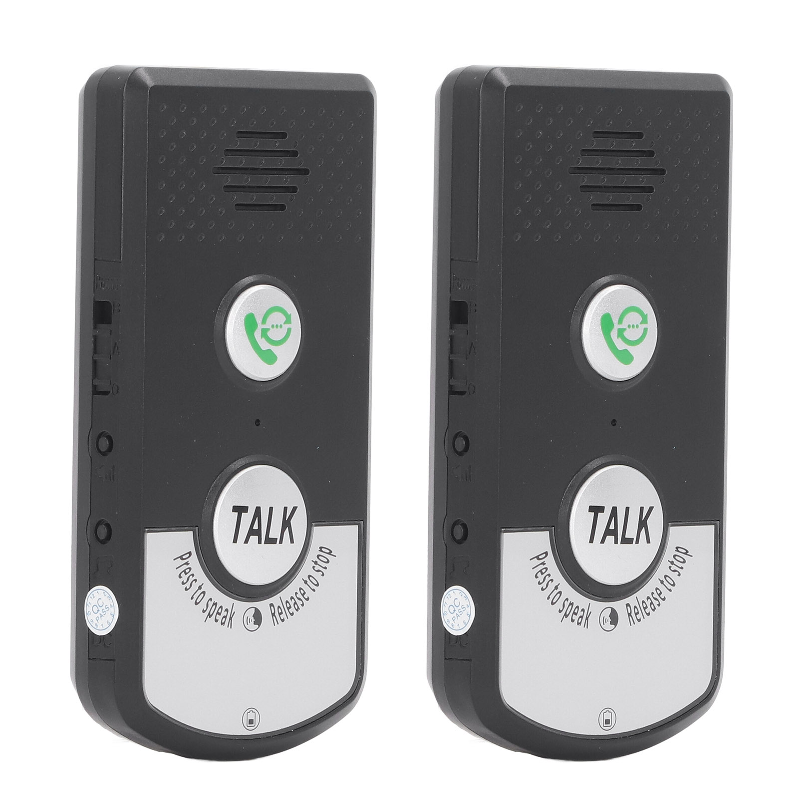 Drahtlose Zwei-wege-sprachsprechanlage Für Smart Homes, Türklingel Mit Walkie-talkie Für Senioren, Pflegekräfte Und Menschen Mit Behinderung, Schwarz