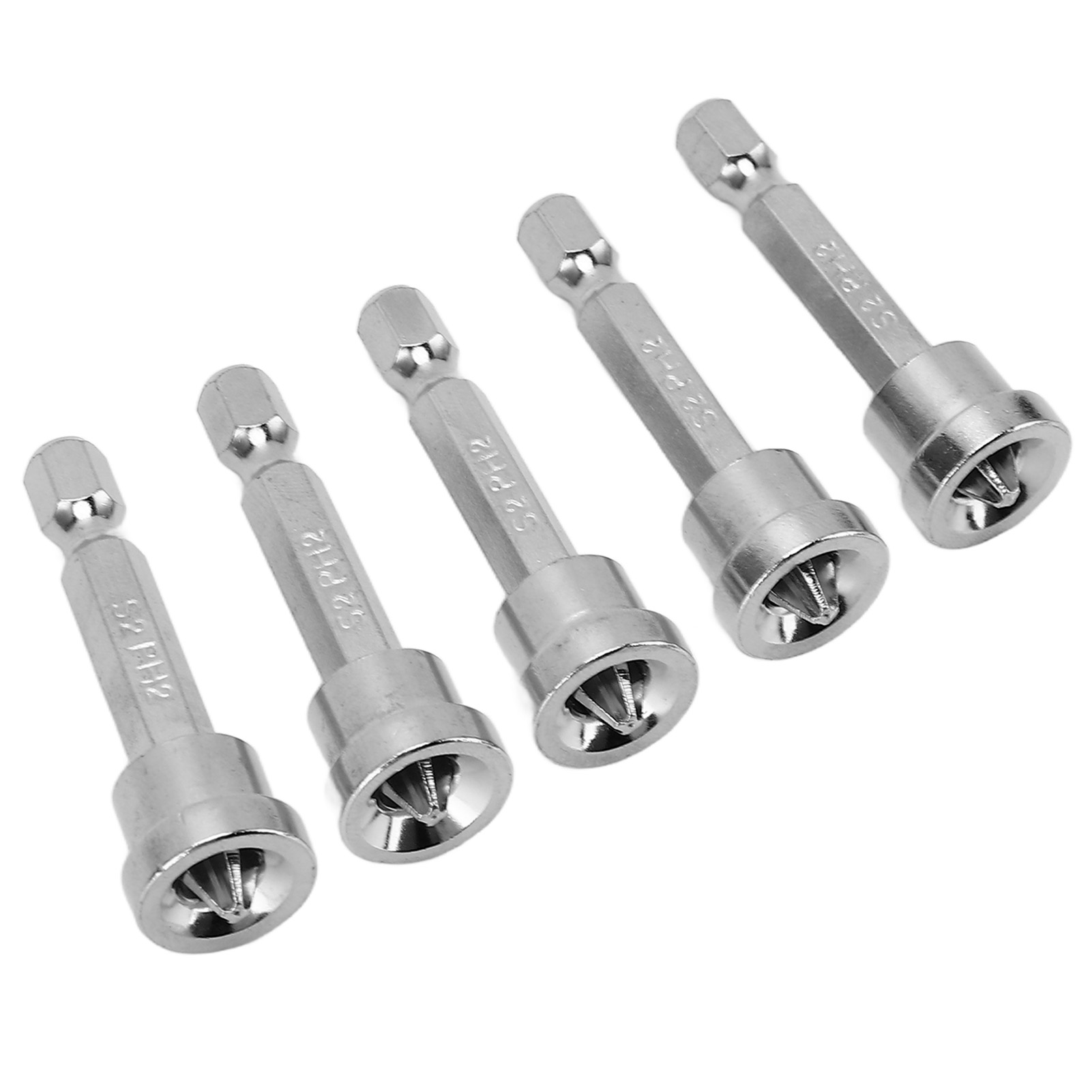 Set Mit 50 Magnetischen Schraubendreherbits 50 Mm, Chrom-vanadium-stahl, Edelstahl, Sechskantschaft, Für Elektrische Schraubendreher Und Werkzeuge.