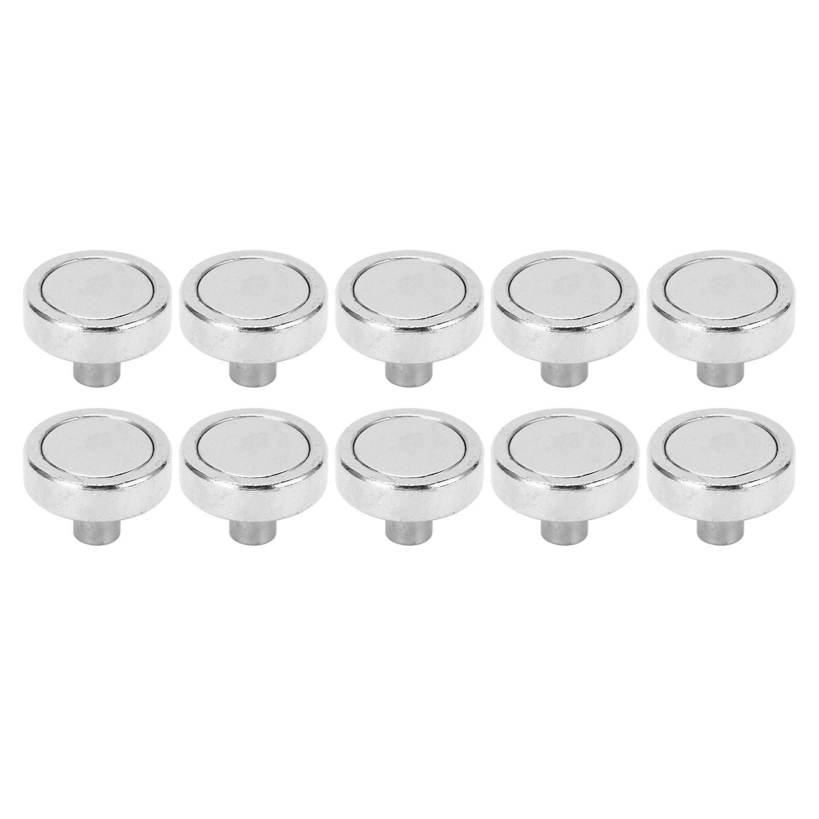 20 Silberne Neodym-magnete, Runder Topffuß, Ndfeb-vernickelter Haken, Starkes Und Leistungsstarkes Set