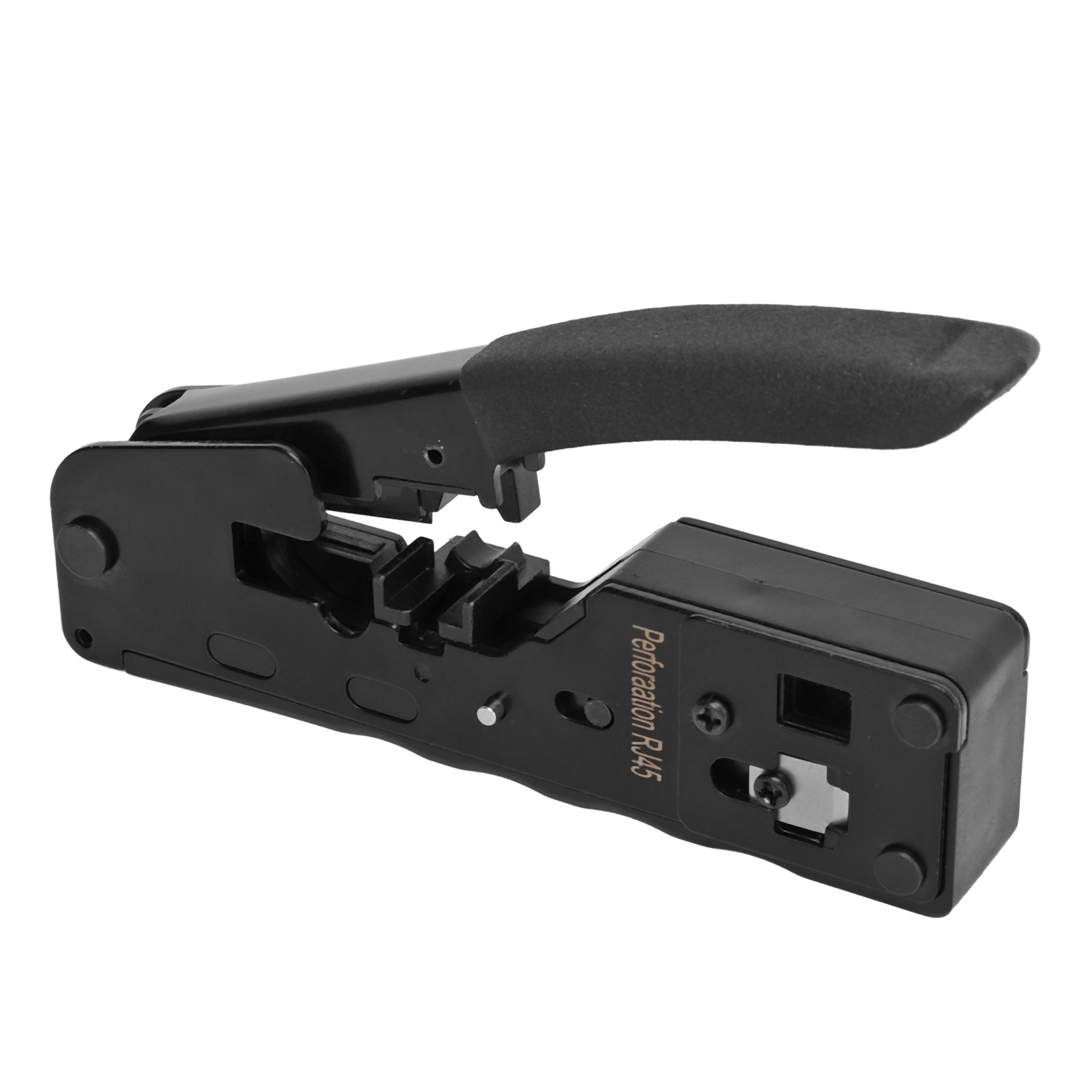 Rj45-crimpzange Für 6p- Und 8p-crossover-kabel, Ethernet-crimpzange Mit Abisolier- Und Schneidfunktion Für Rj11-, Rj12-, Cat5-, Cat6- Und Cat7-stecker.
